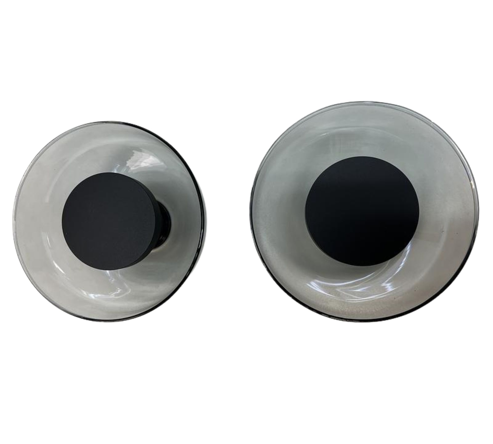 2x Aura Wall lamp Smoked