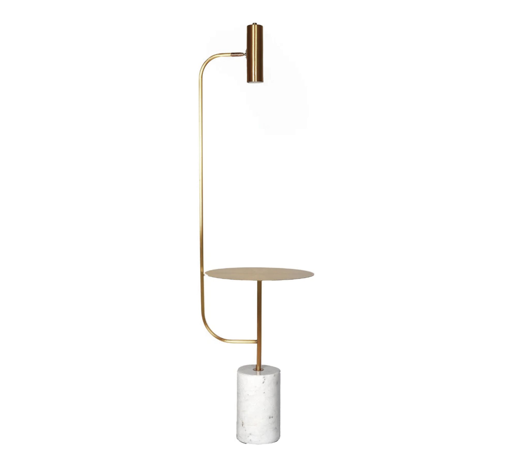 1-Flammige Stehleuchte Artemis Aluminium Stein Gold