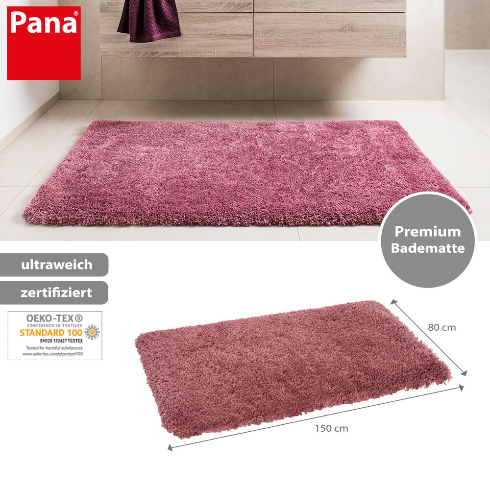 Flauschige Hochflor Badematte Beere