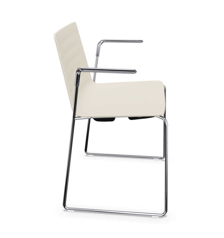 Flex Armlehnstuhl Aluminium Weiß