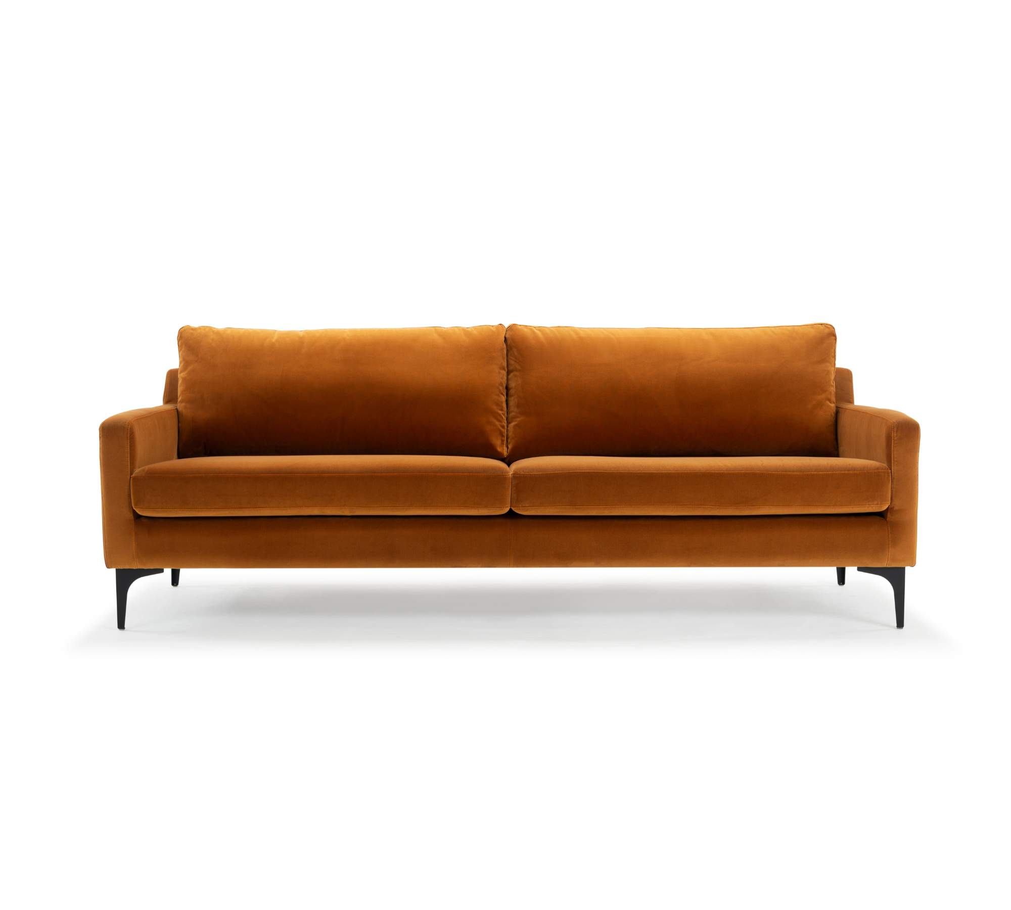 Astha Sofa 3-Sitzer Velours Matt Amber 