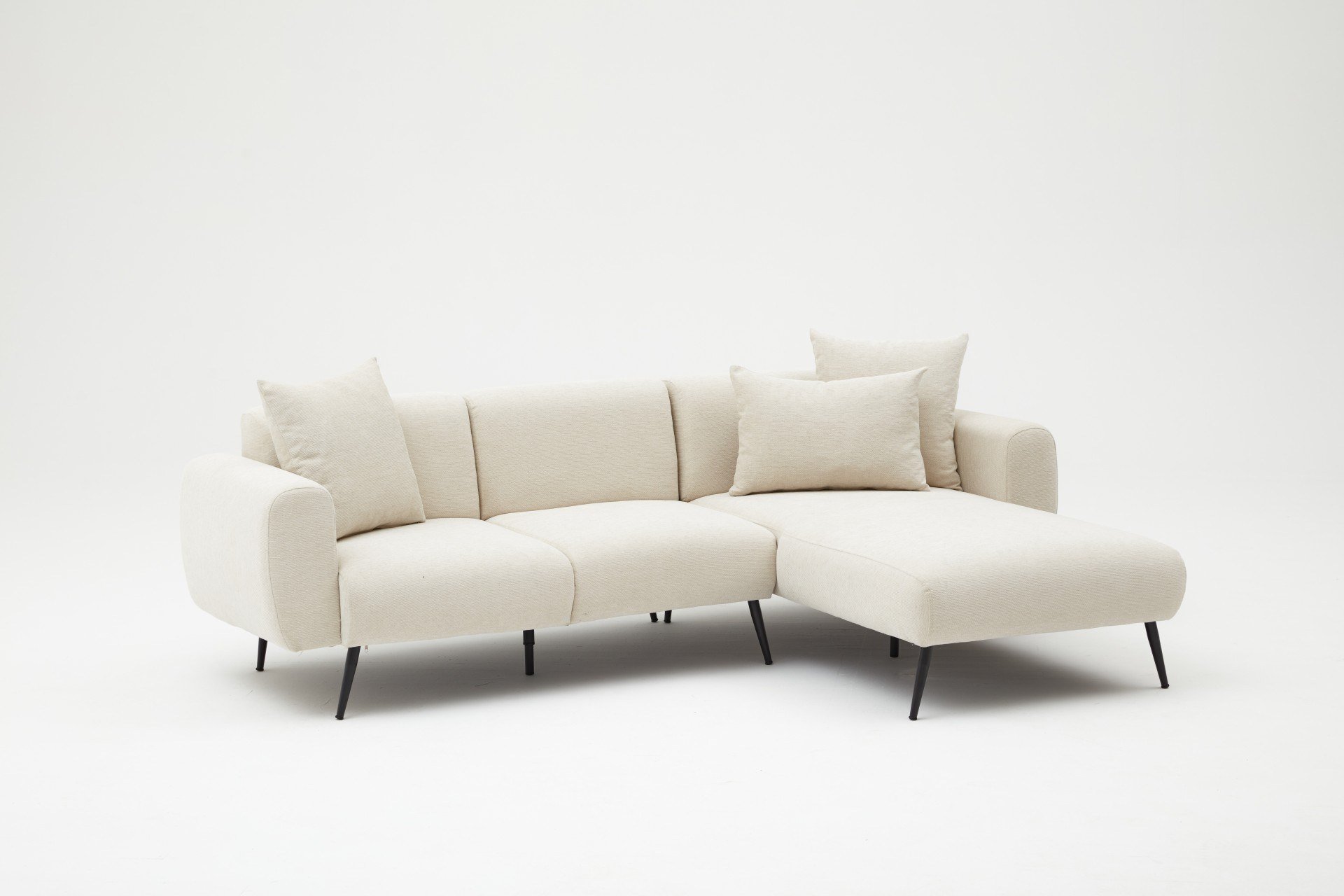 Side Sofa Récamiere Rechts Creme