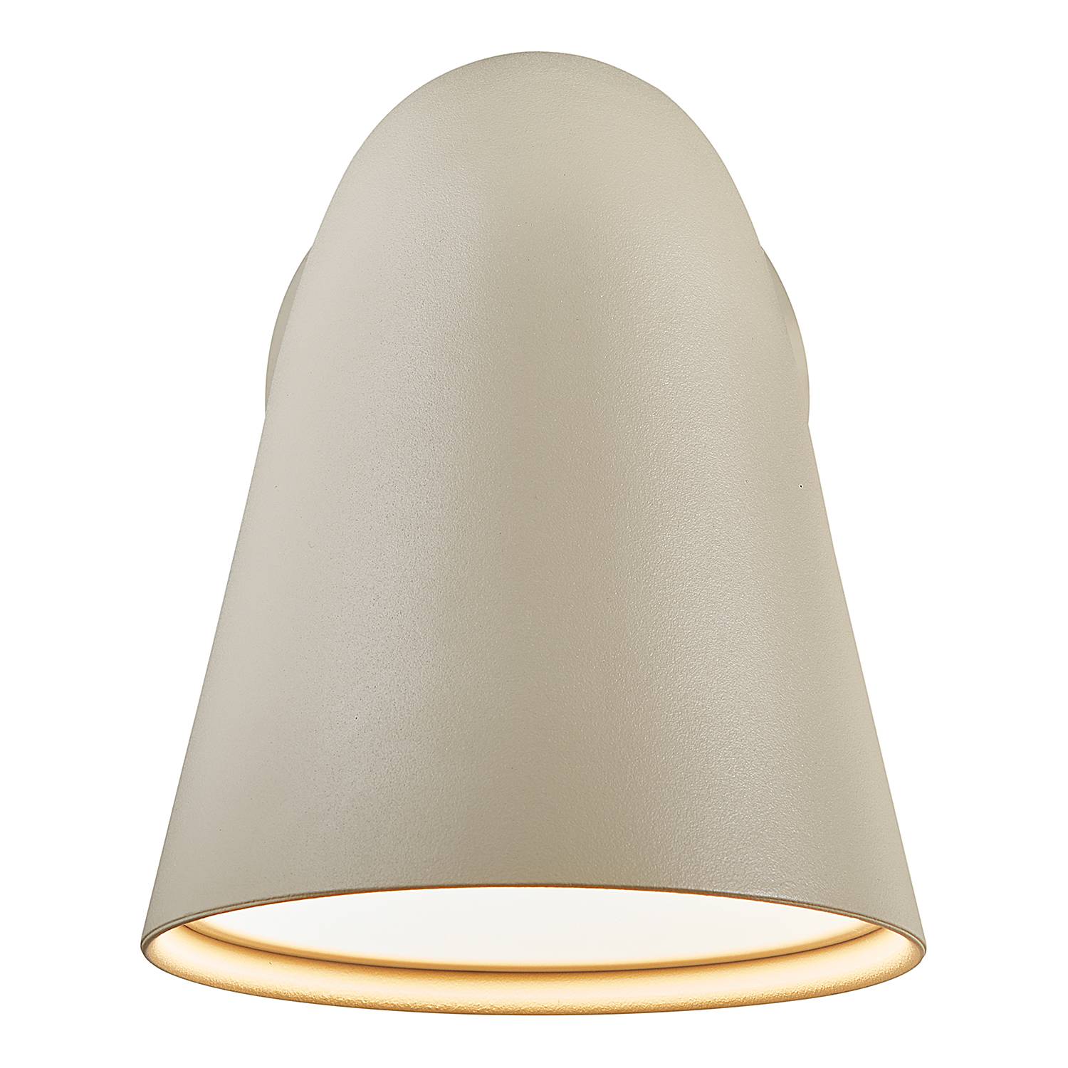 1-Flammig Front Single Wandleuchte Aluminium Beige