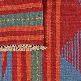 Tappeto Kilim Gashgai Lana Multicolore