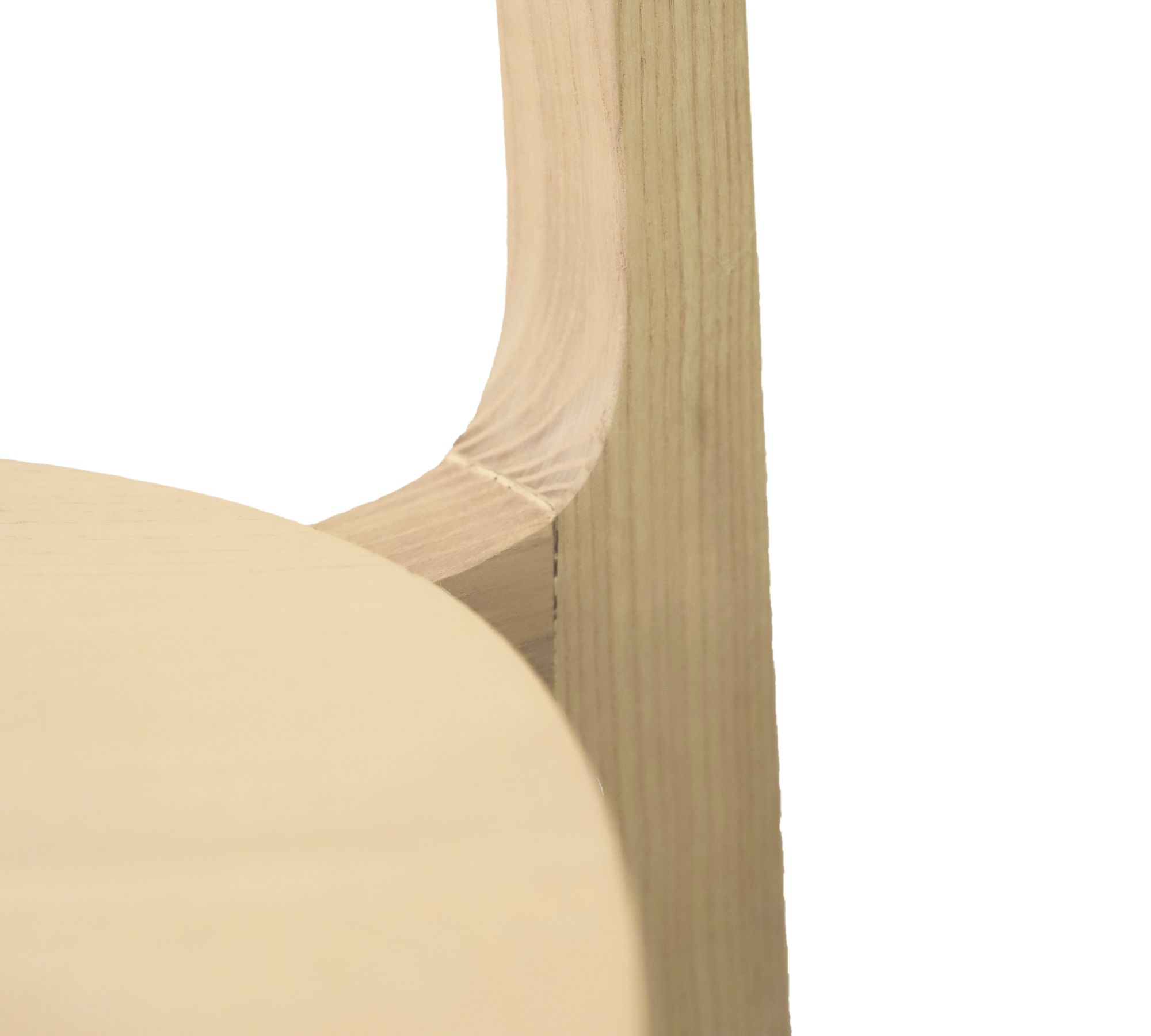 2x Gem Bar Stool Ash Wood Natural