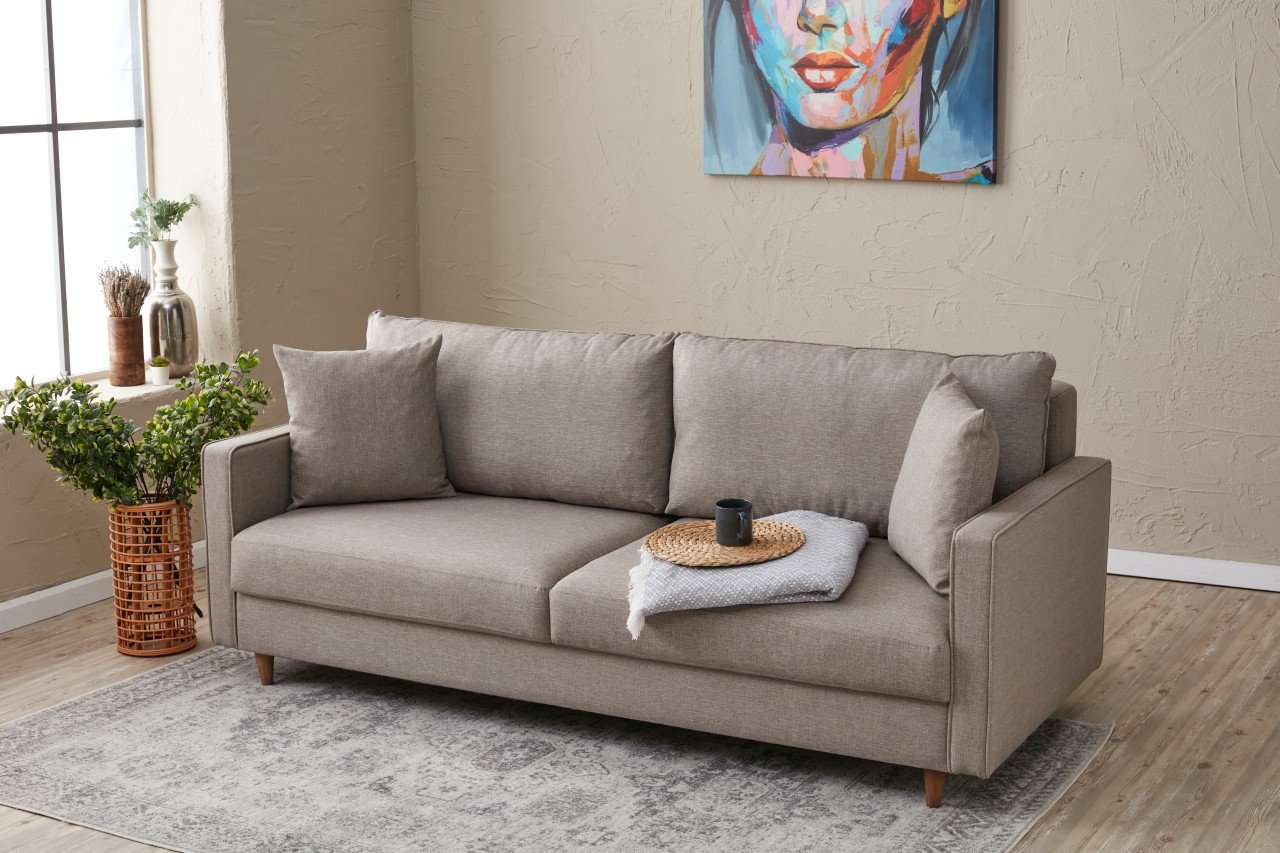 Eva Sofa 3-Sitzer Creme