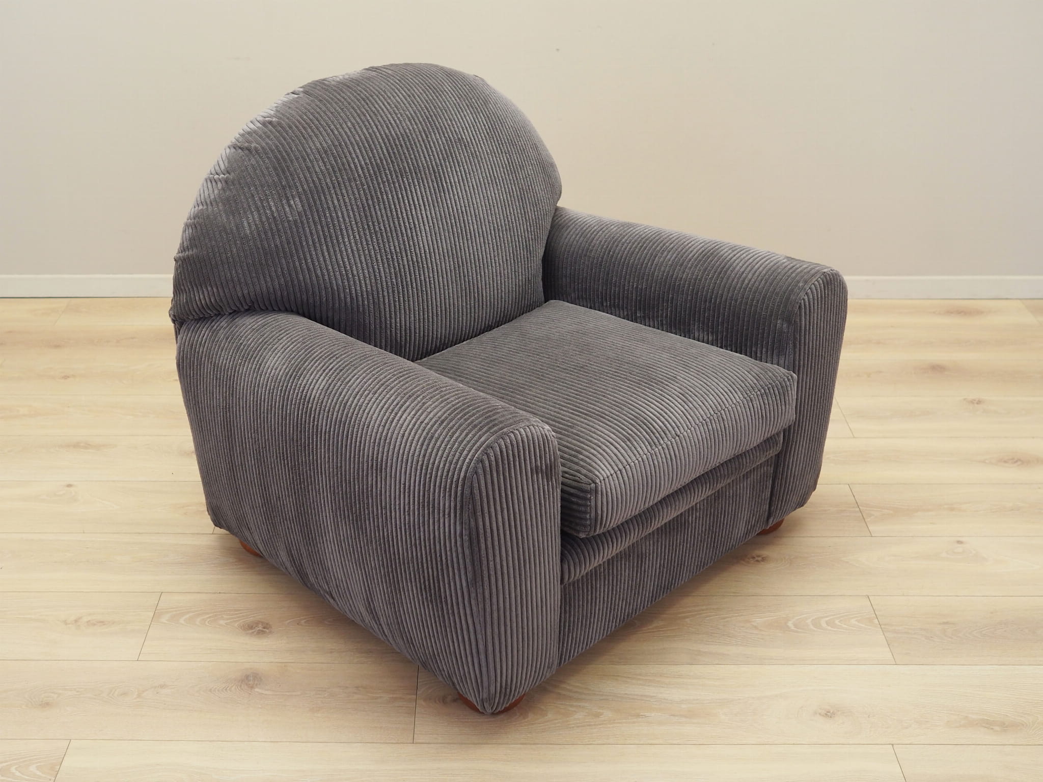 Armchair Velvet Grey 1980s