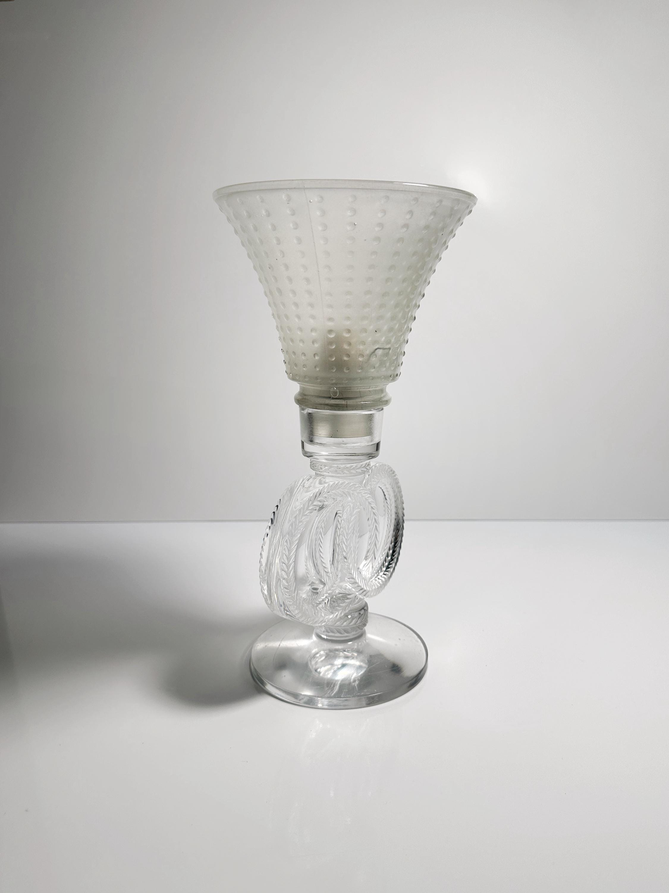 Vintage Swirl Tischlampe Muranoglas 1960er Jahre