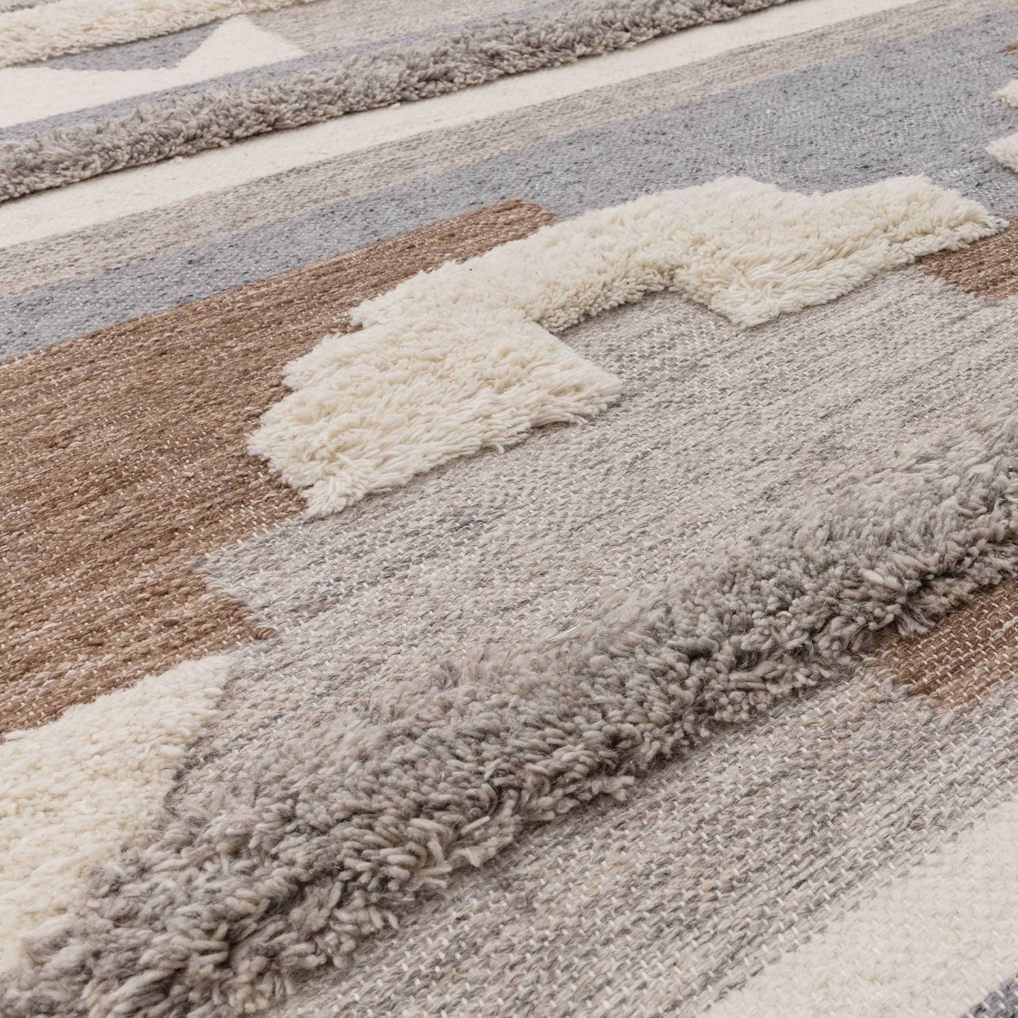 Paloma Tangier Teppich Wolle Creme 120x170cm