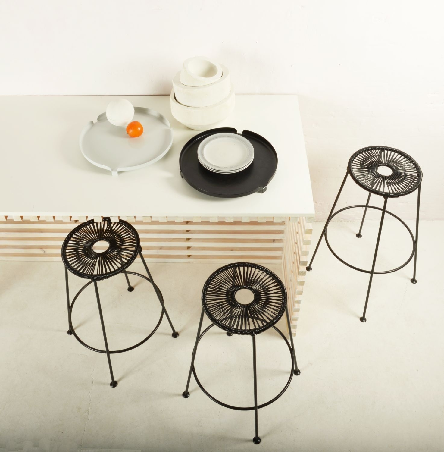 Acapulco Barhocker Stahl Schwarz