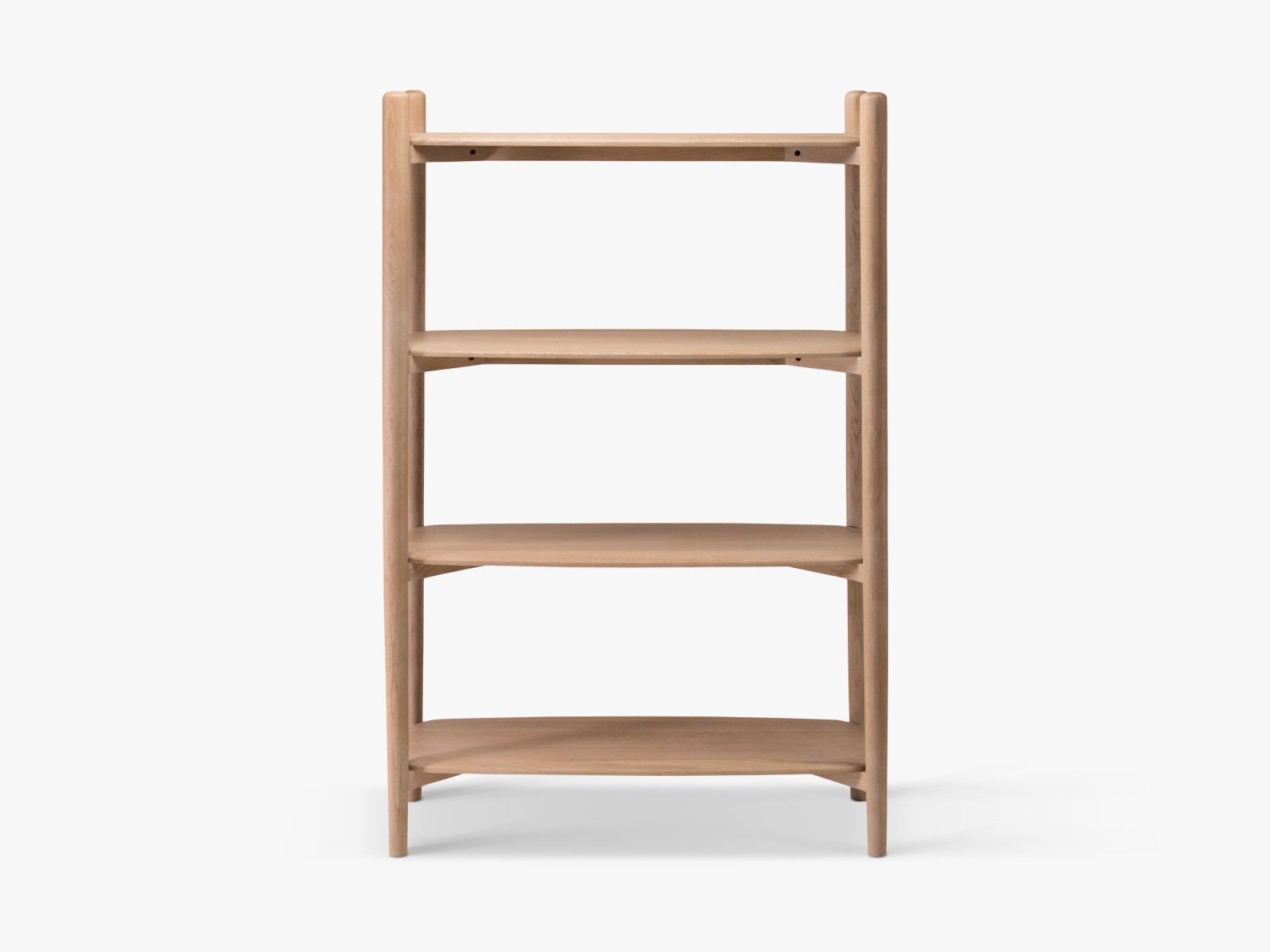 Libreria Aires in legno di quercia naturale 110x40x170 cm