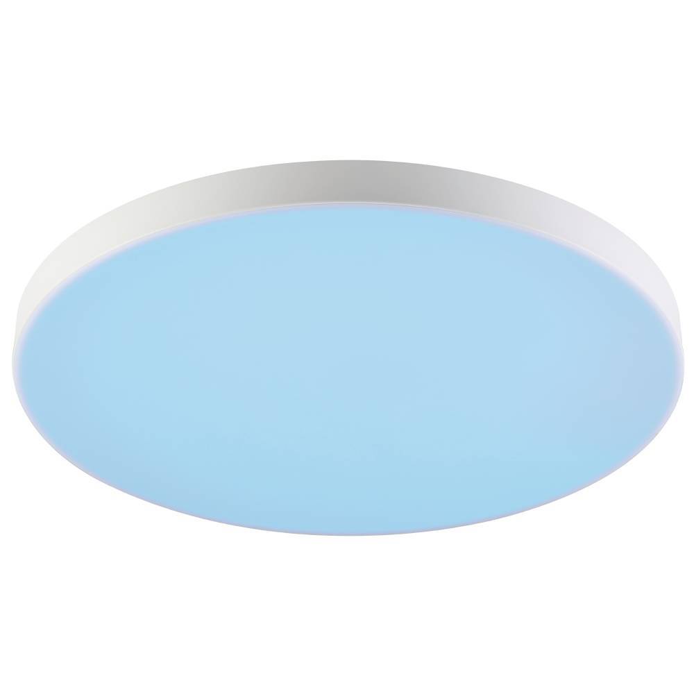 LED Deckenleuchte Turcona Z Rund Aluminium Kunststoff Weiß