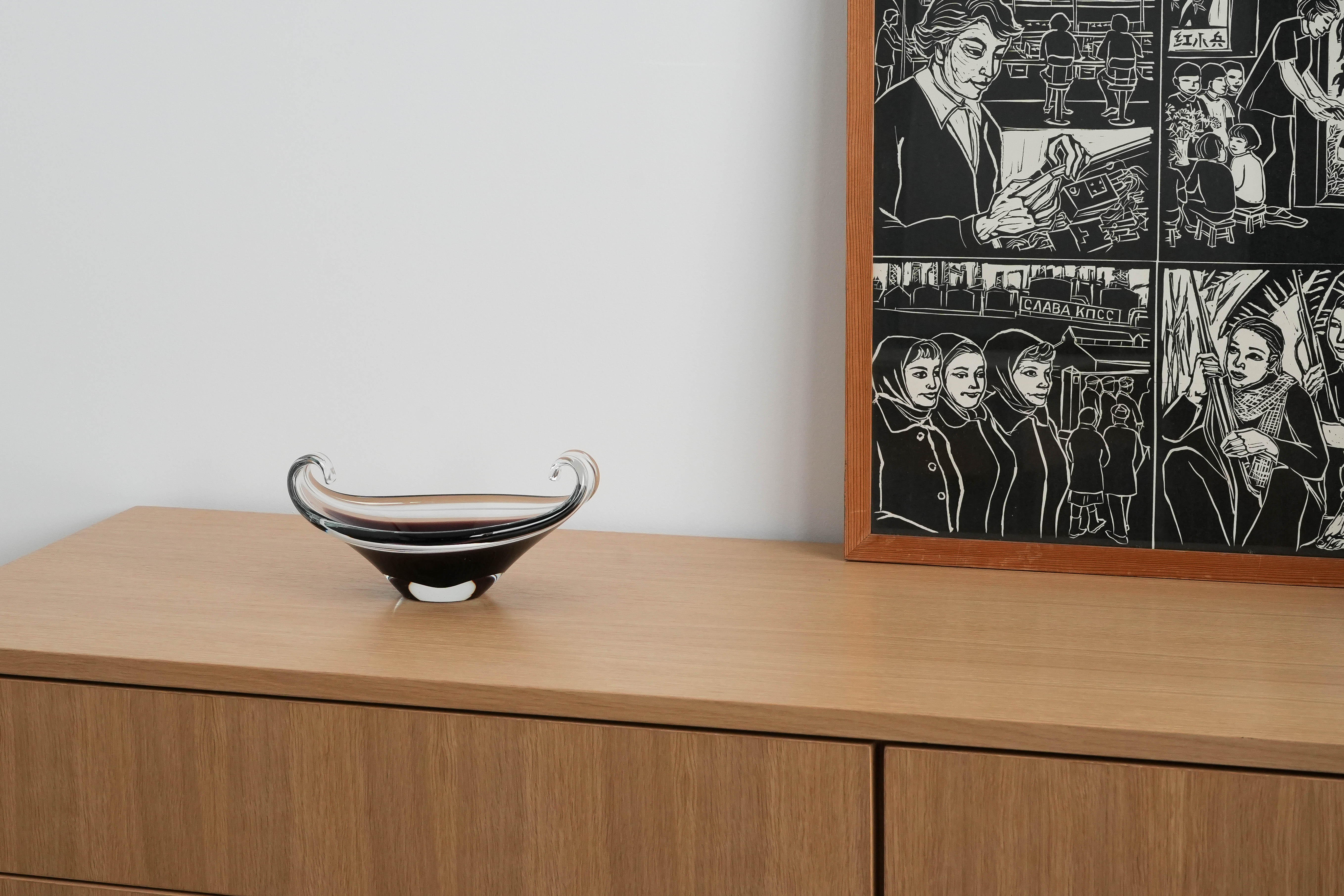 Plate Murano glass 1950s