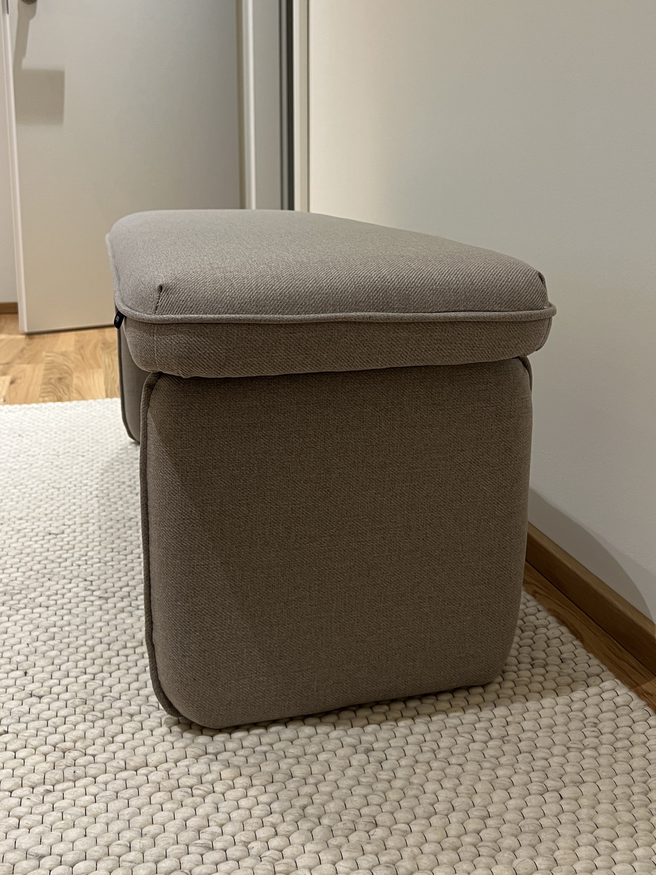 Sitzbank Hübsch Interior Gepolstert Sand