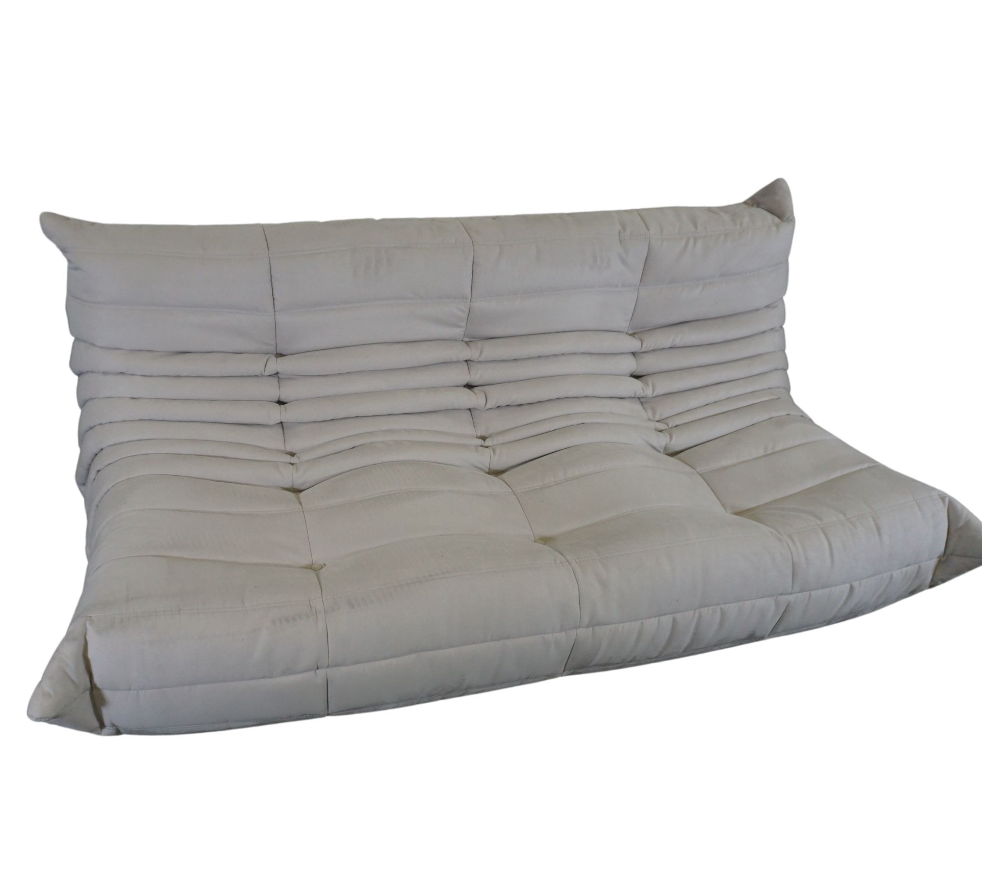 Togo Sofa 3-Sitzer Textil Hellgrau