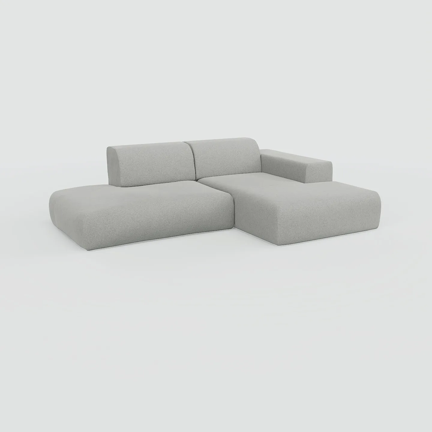 Pyllow Sofa Vegane Wolle Lichtgrau