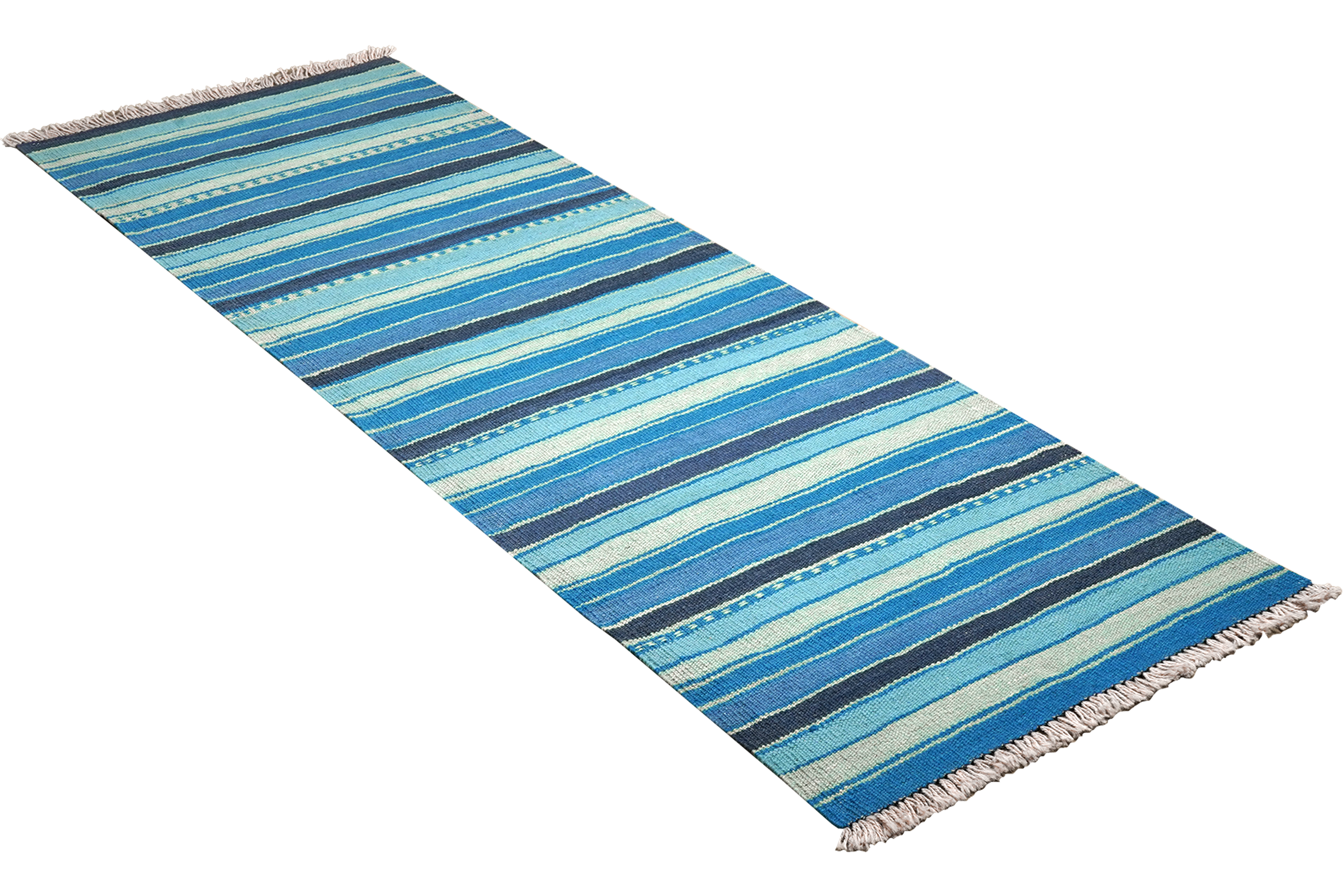 Kilim Gashgai Teppich Blau