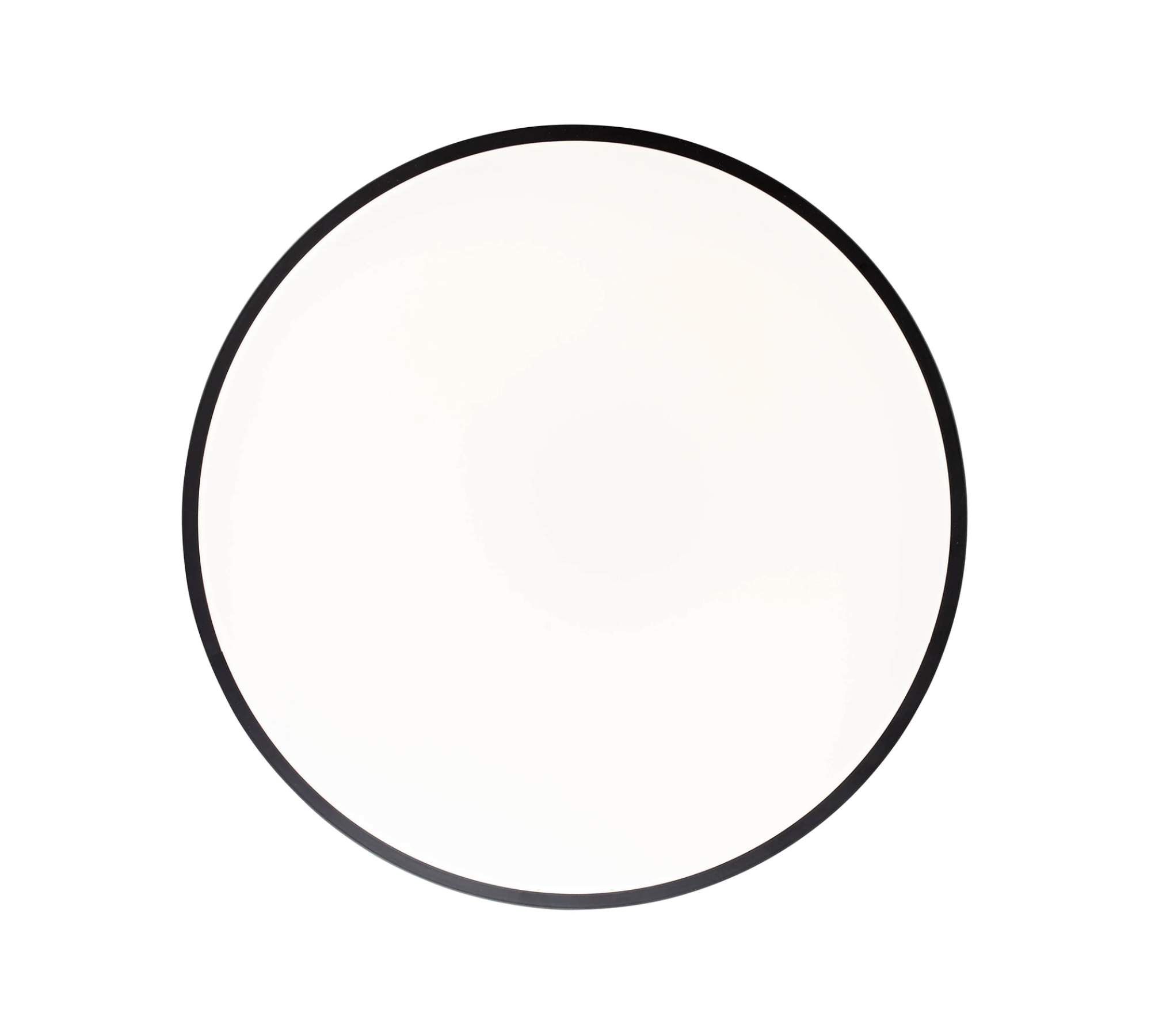 LED Ceiling Light Round Steel Black