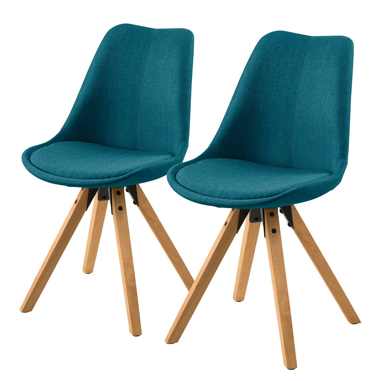 2x Aledas Polsterstuhl Petrol