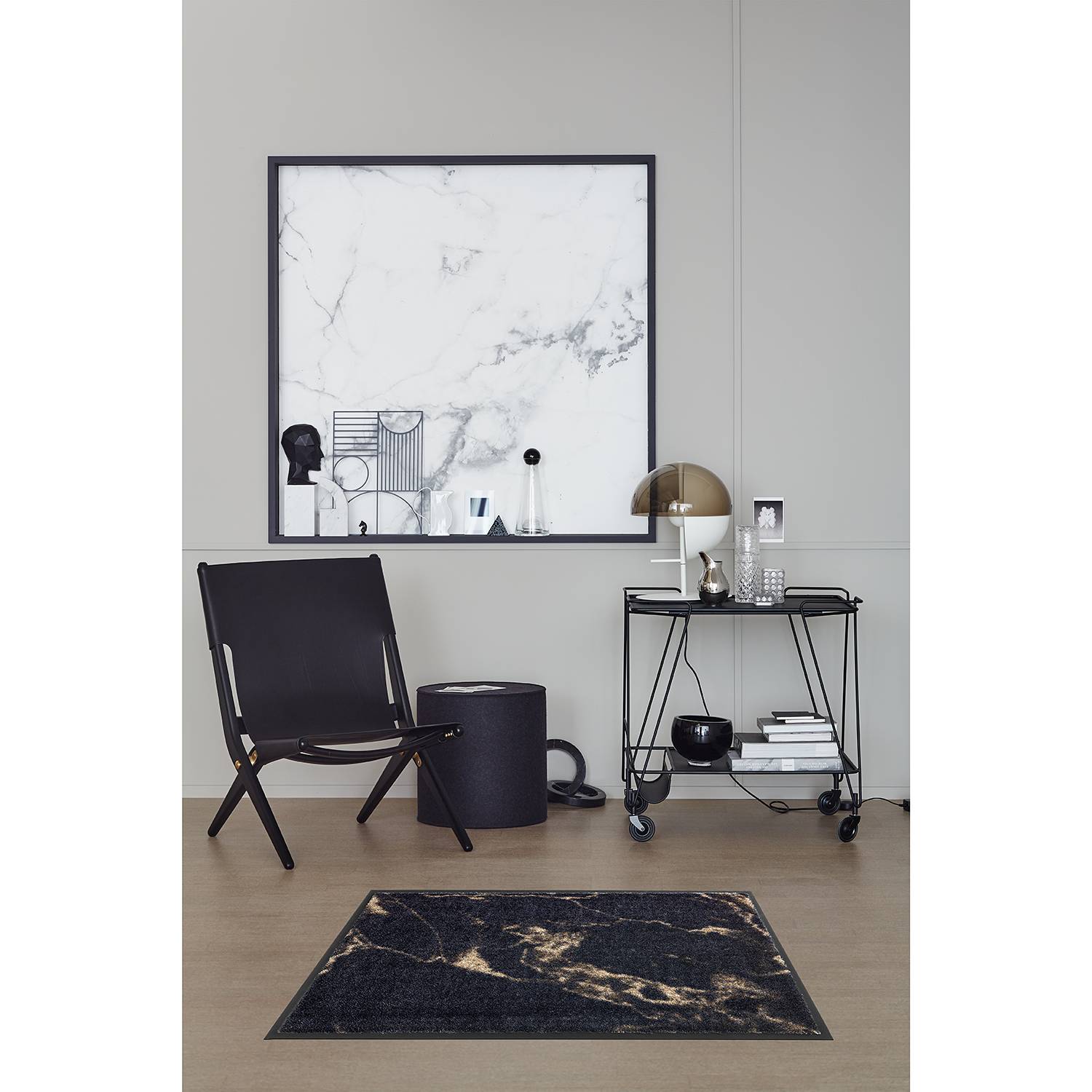 Miami Marble Fußmatte Bisquit