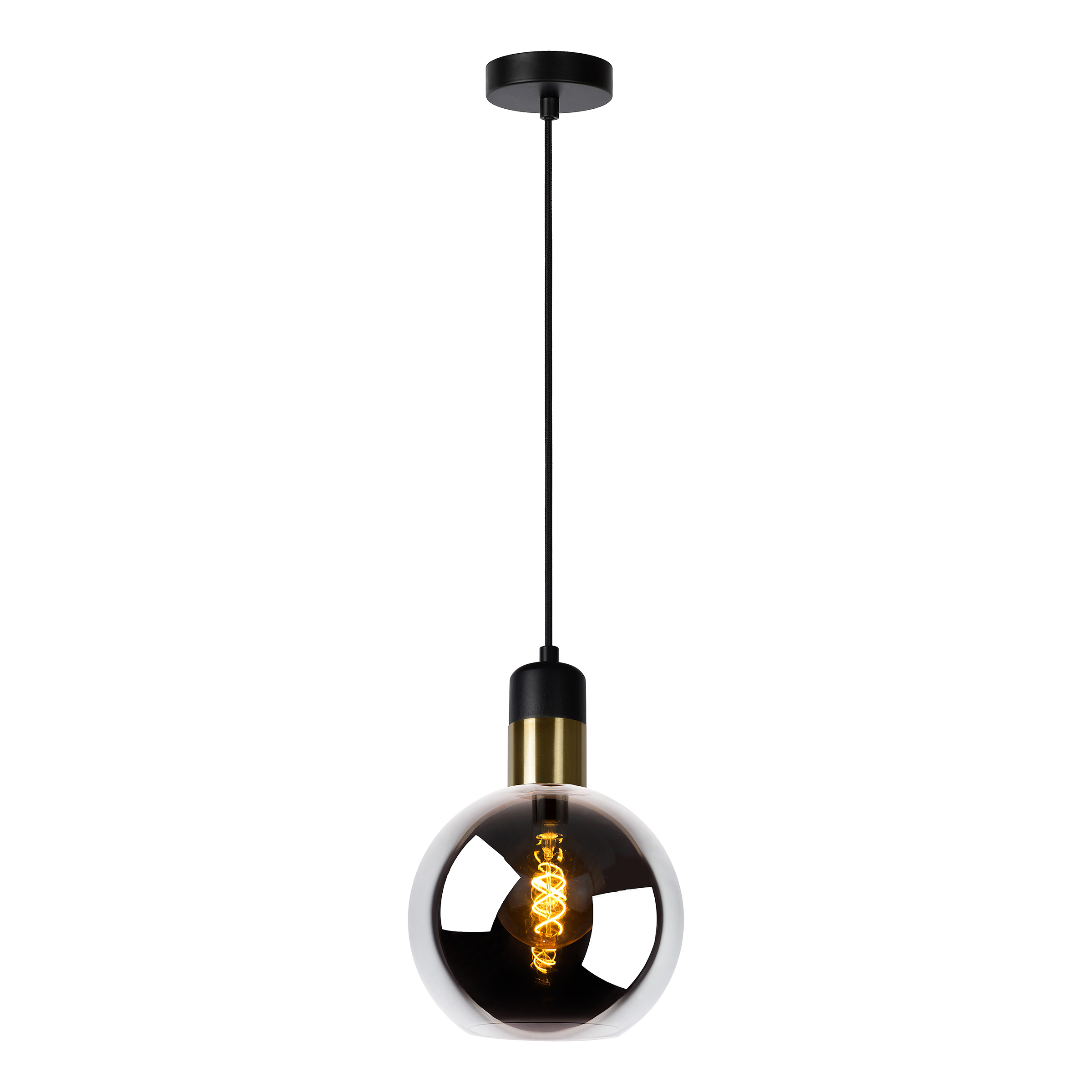 Pendelleuchte Julius TypA Opalglas Grau 20 cm