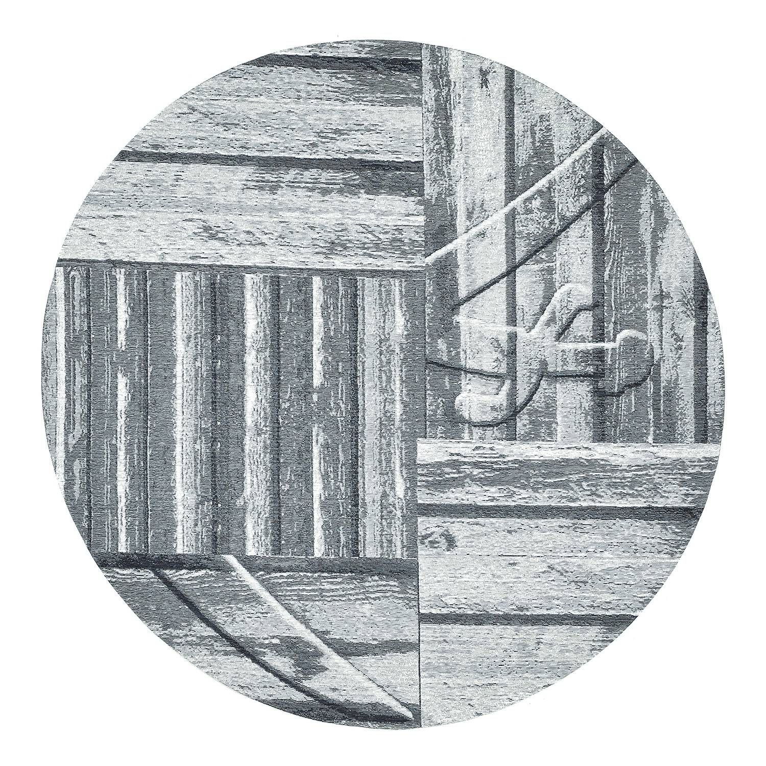 Kurzflorteppich Keitum 010 II Baumwolle Grau 100x100