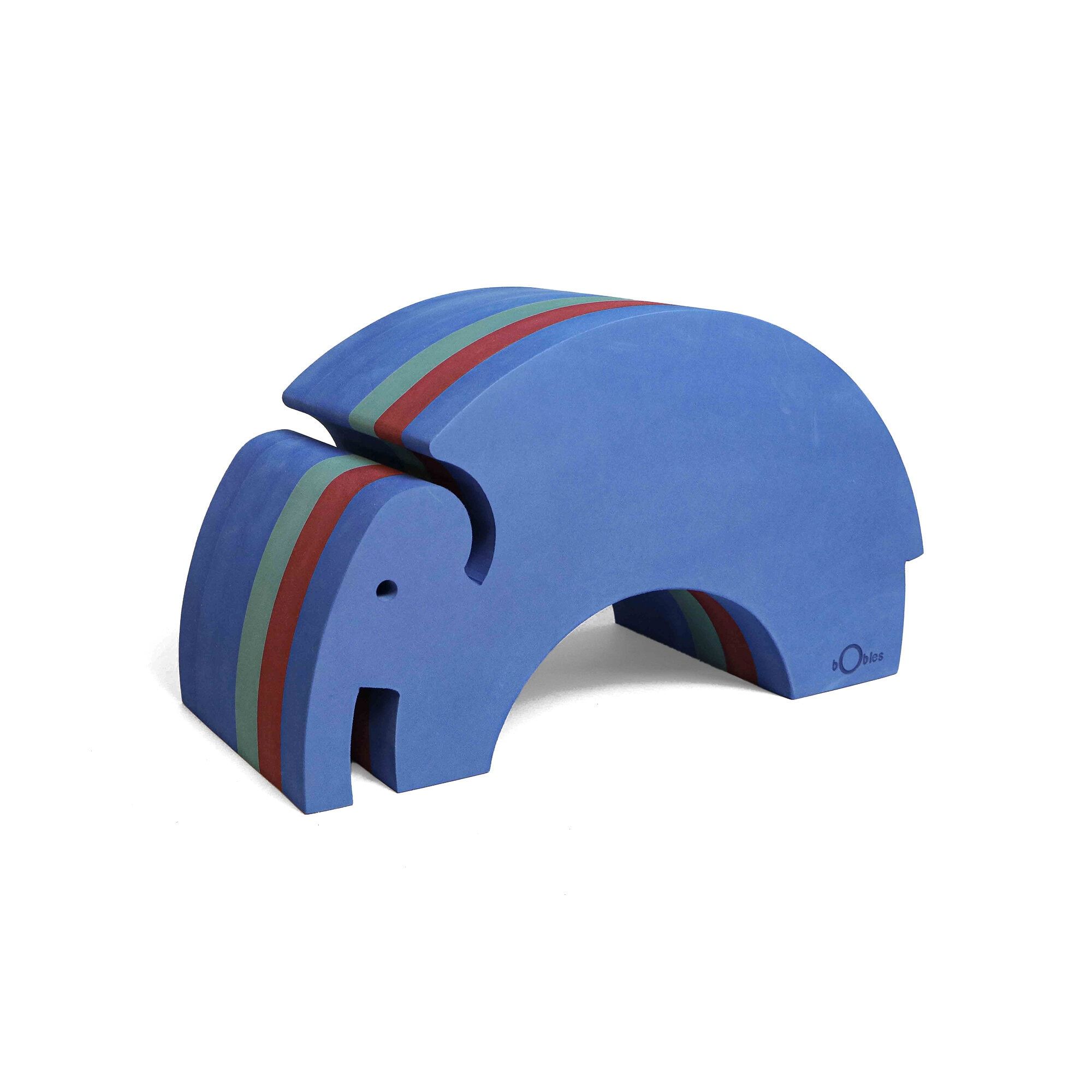 Elefant Großer Hocker Blau