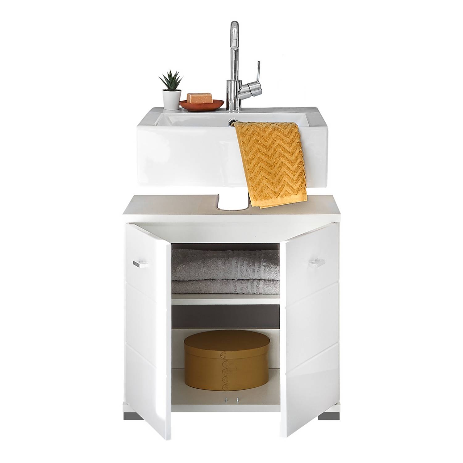 Washbasin cabinet white