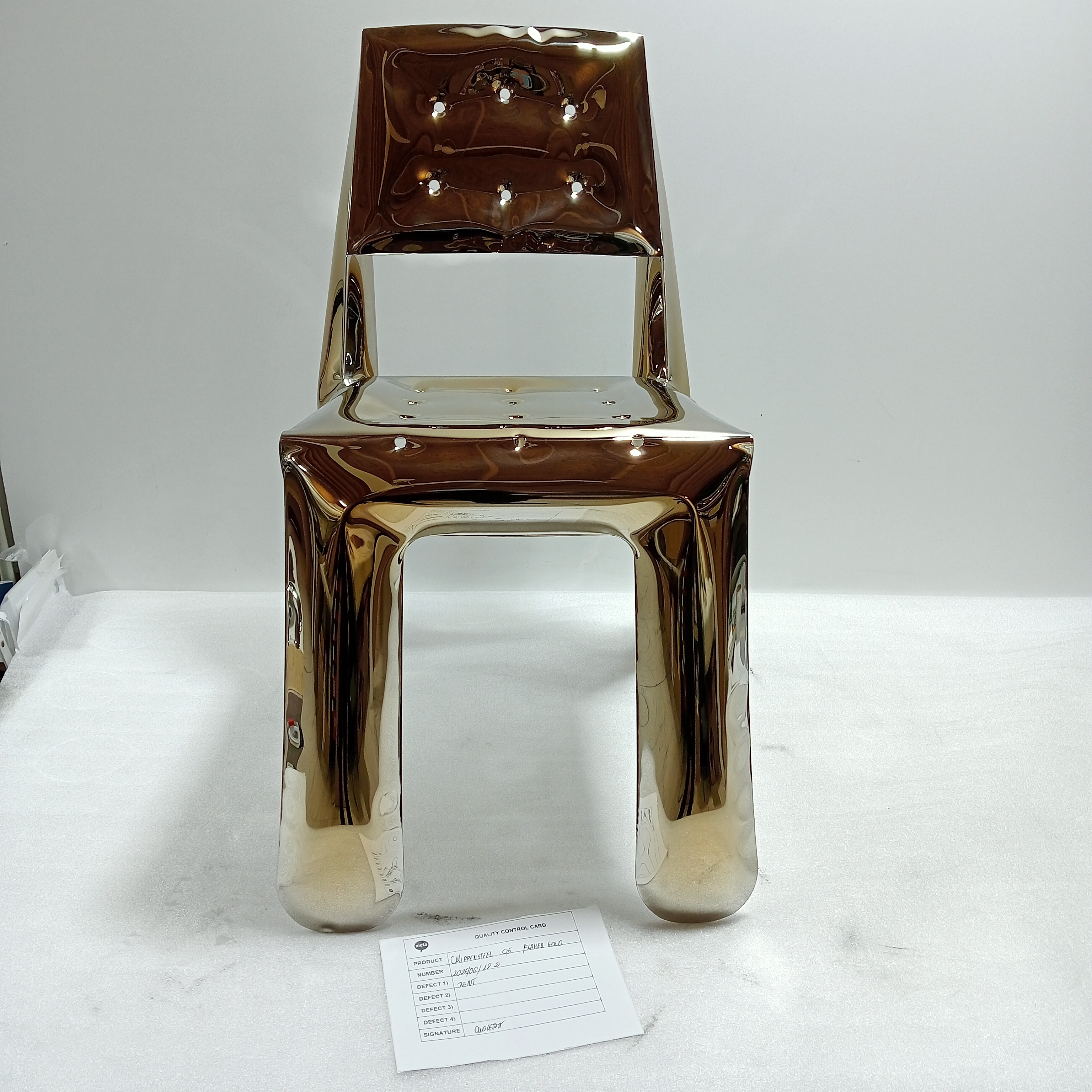 Chippensteel 1.0 Chair Stainless Steel Inox Gold Heat