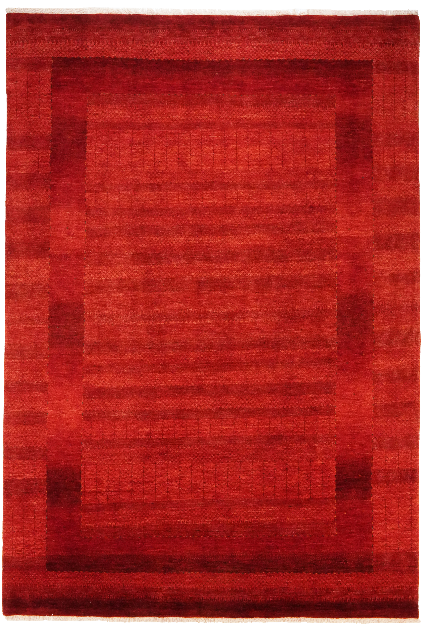 Rizbaf Gabbeh-Teppich Wolle Rot