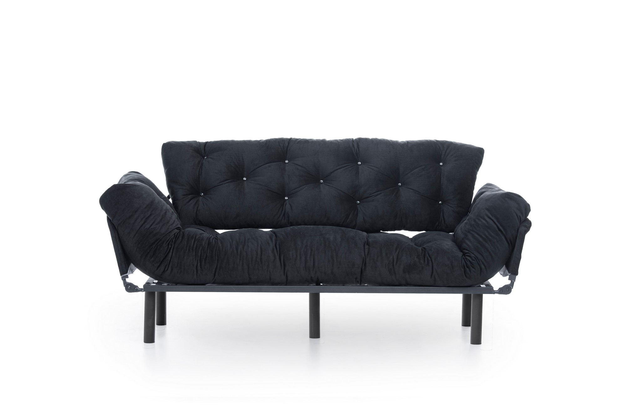 Nitta Triple Schlafsofa 3-Sitzer Schwarz