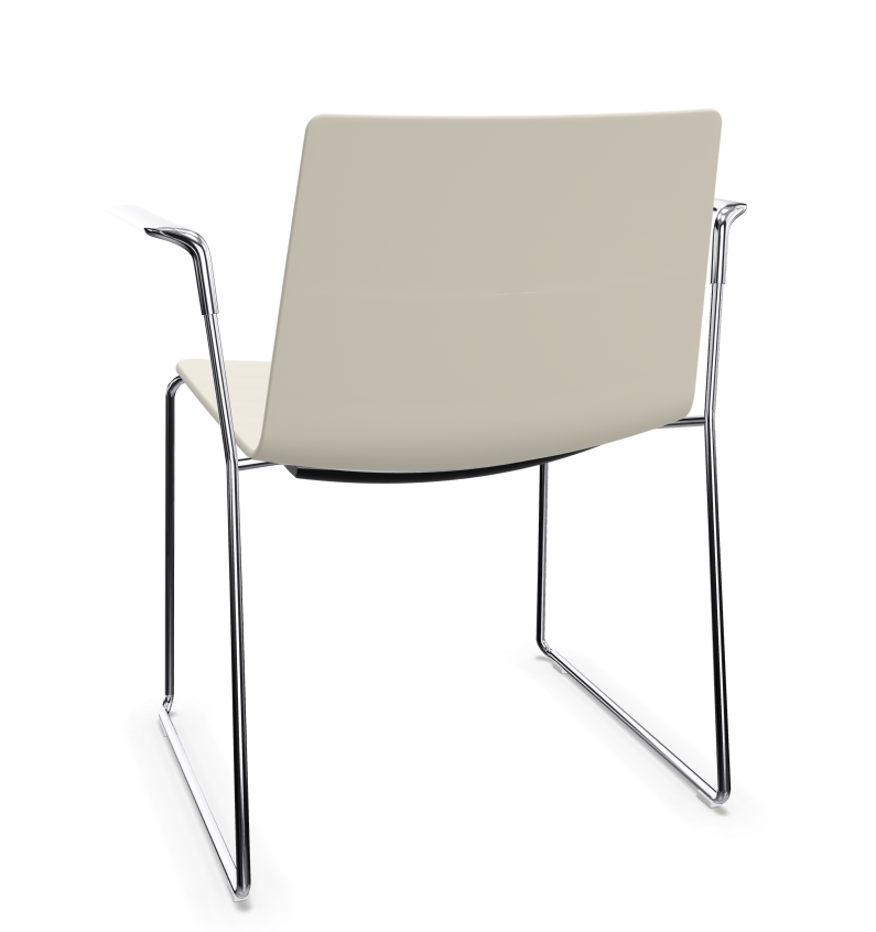 Flex Armlehnstuhl Aluminium Weiß