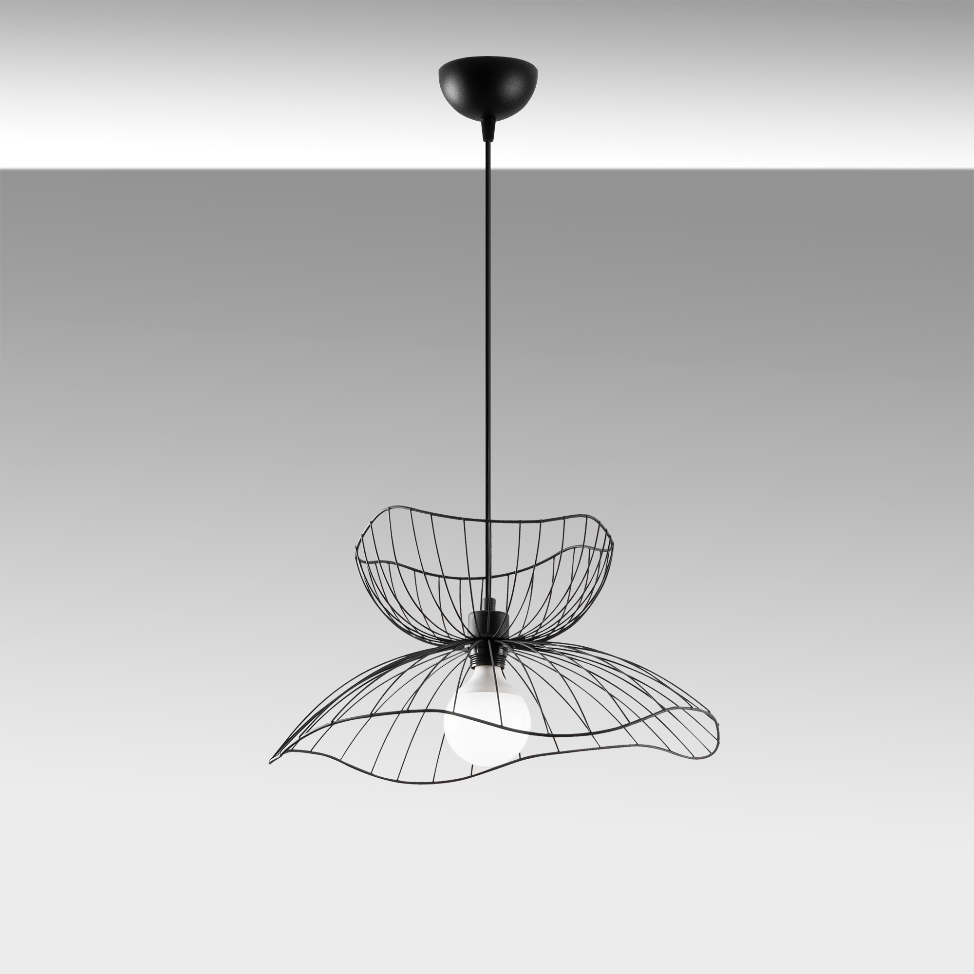 Farac 6390 Pendant Lamp Metal Black