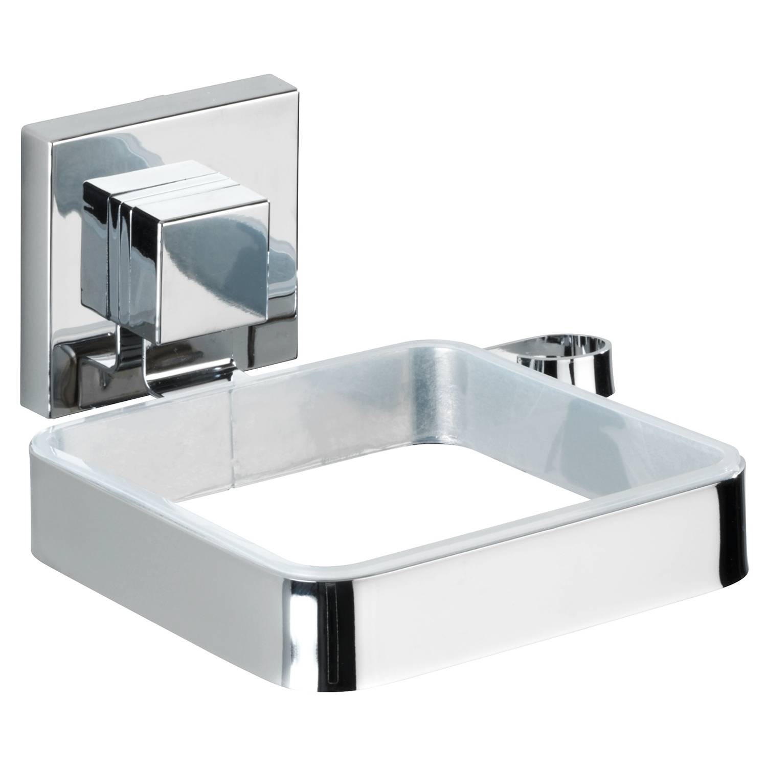 Haartrocknerhalter Vacuum-Loc Quadro Edelstahl Rostfrei