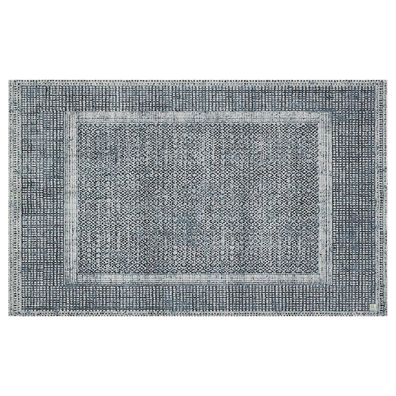 Doormat Square Dark Blue