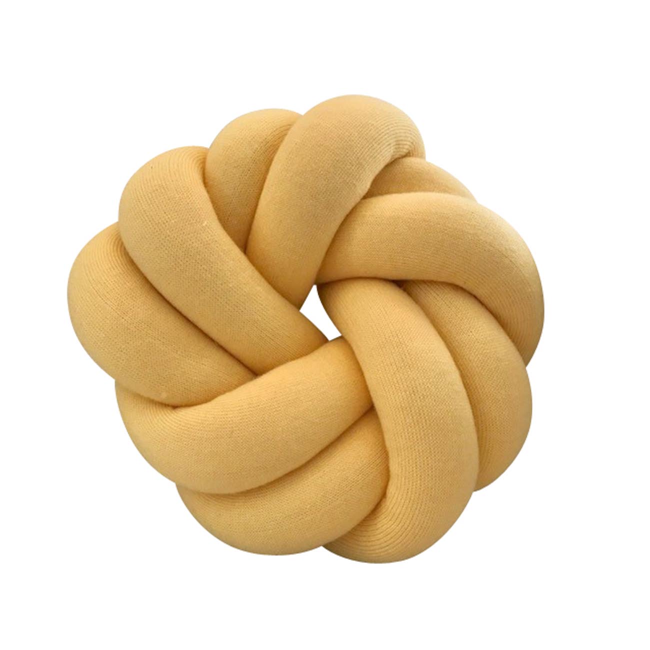 Knot pillow Textile Yellow