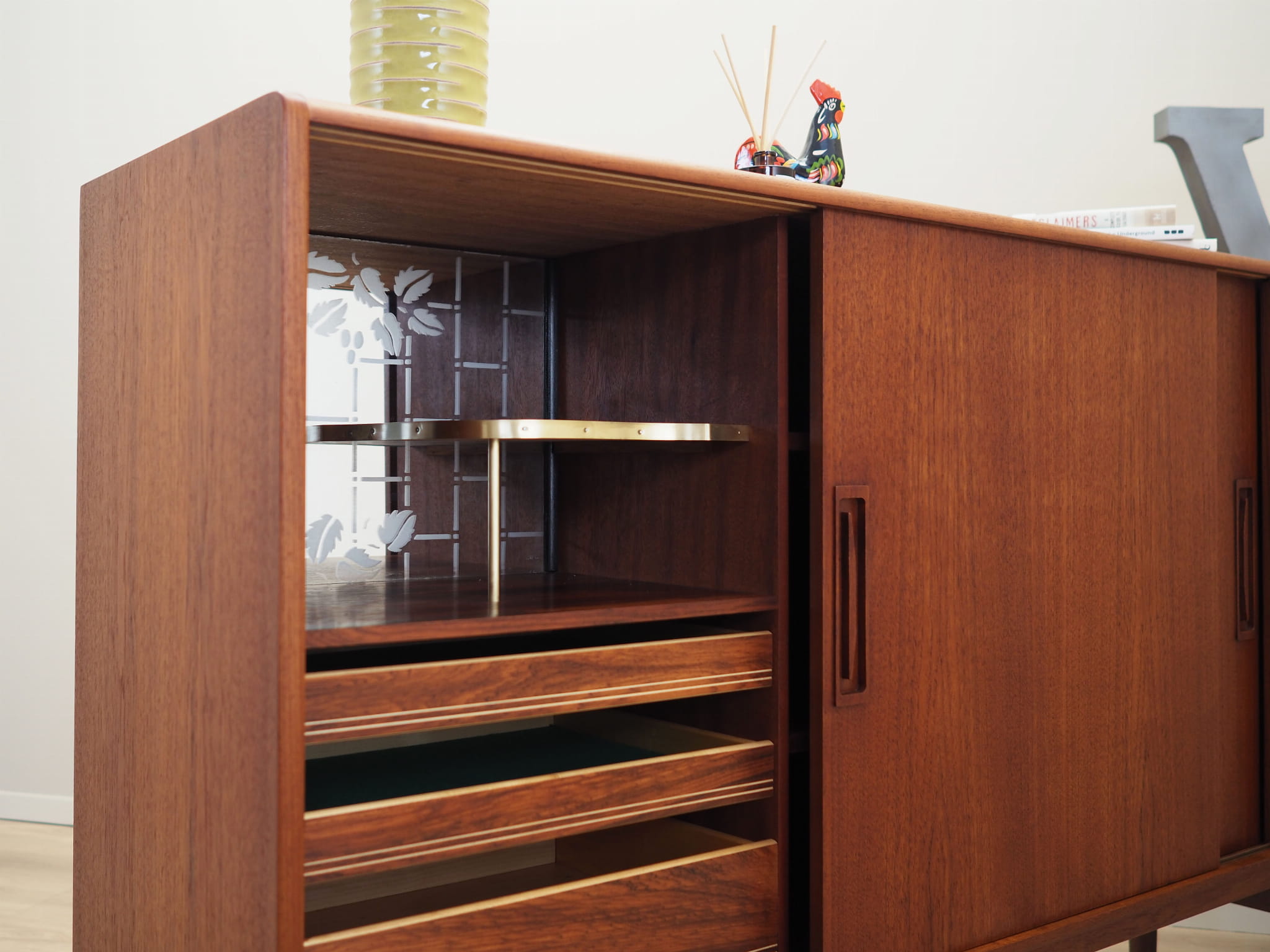 Vintage sideboard teak brown 1960s
