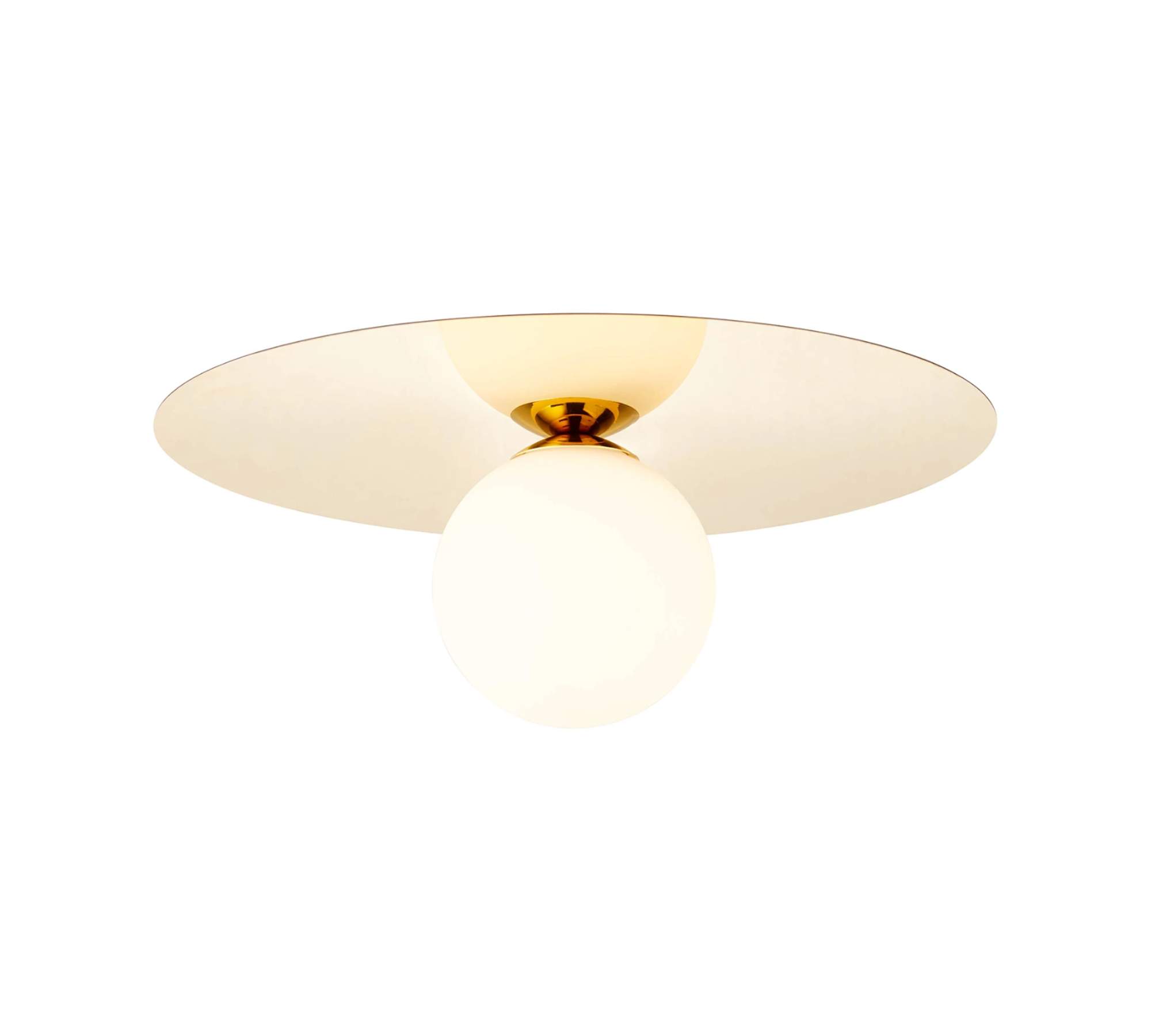 Wandleuchte 1-flammig Metall Milchglas