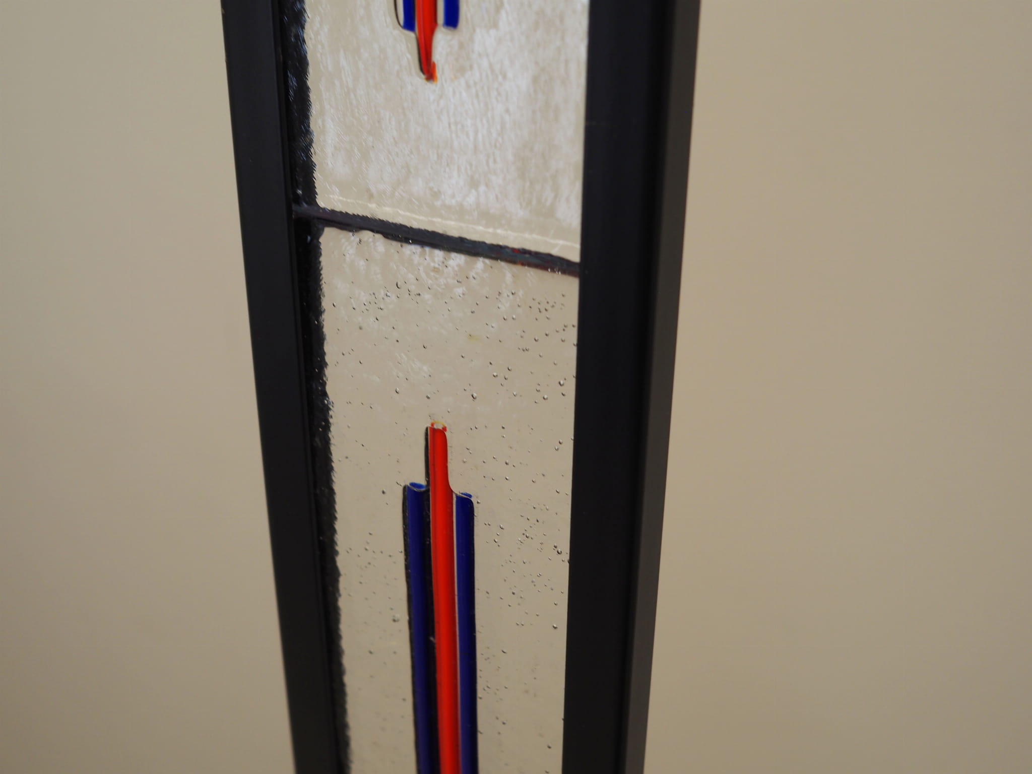 Stehlampe Metall Glas 1970er Jahre