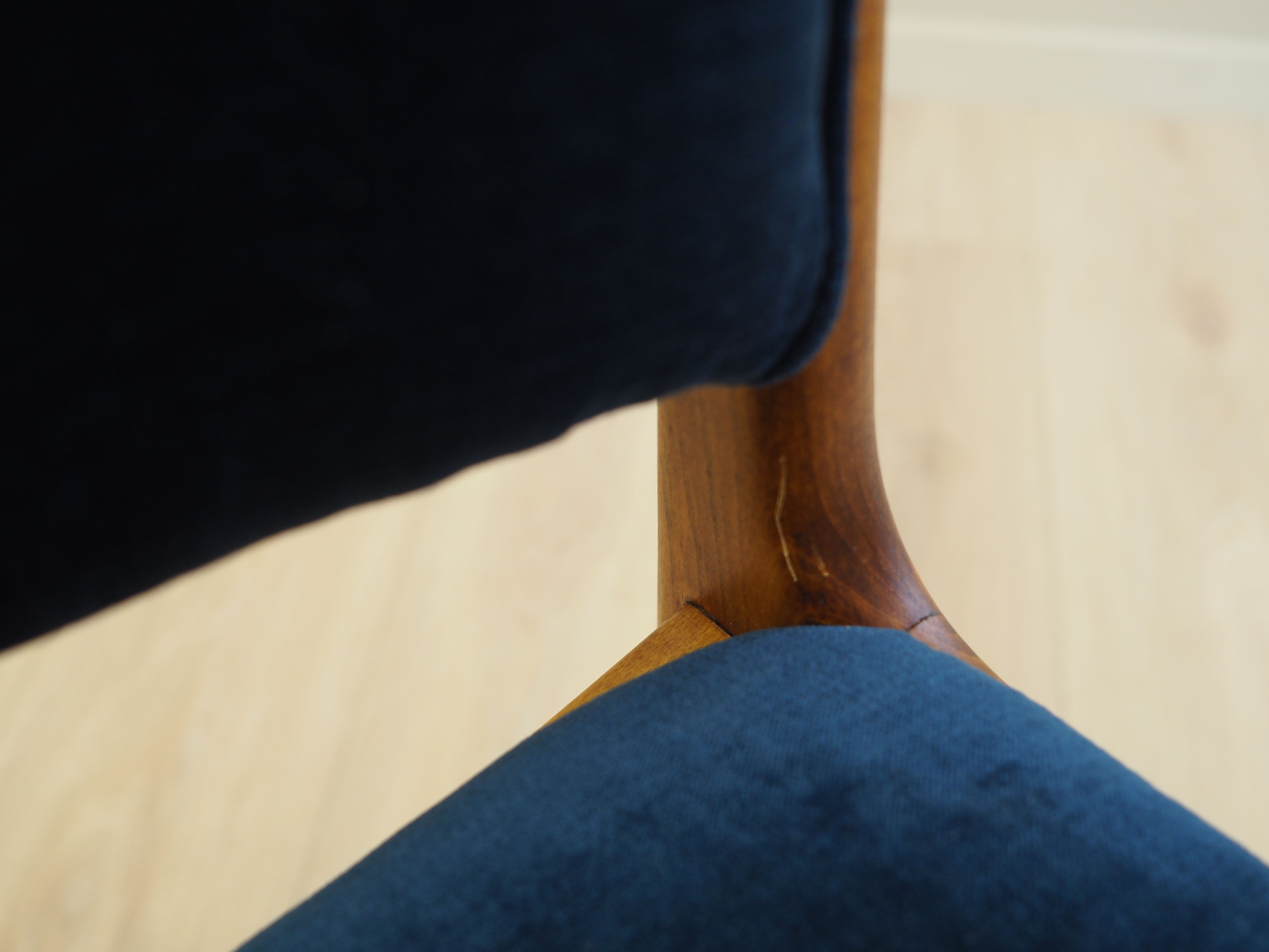 4x Dining chair Beech wood 1950s