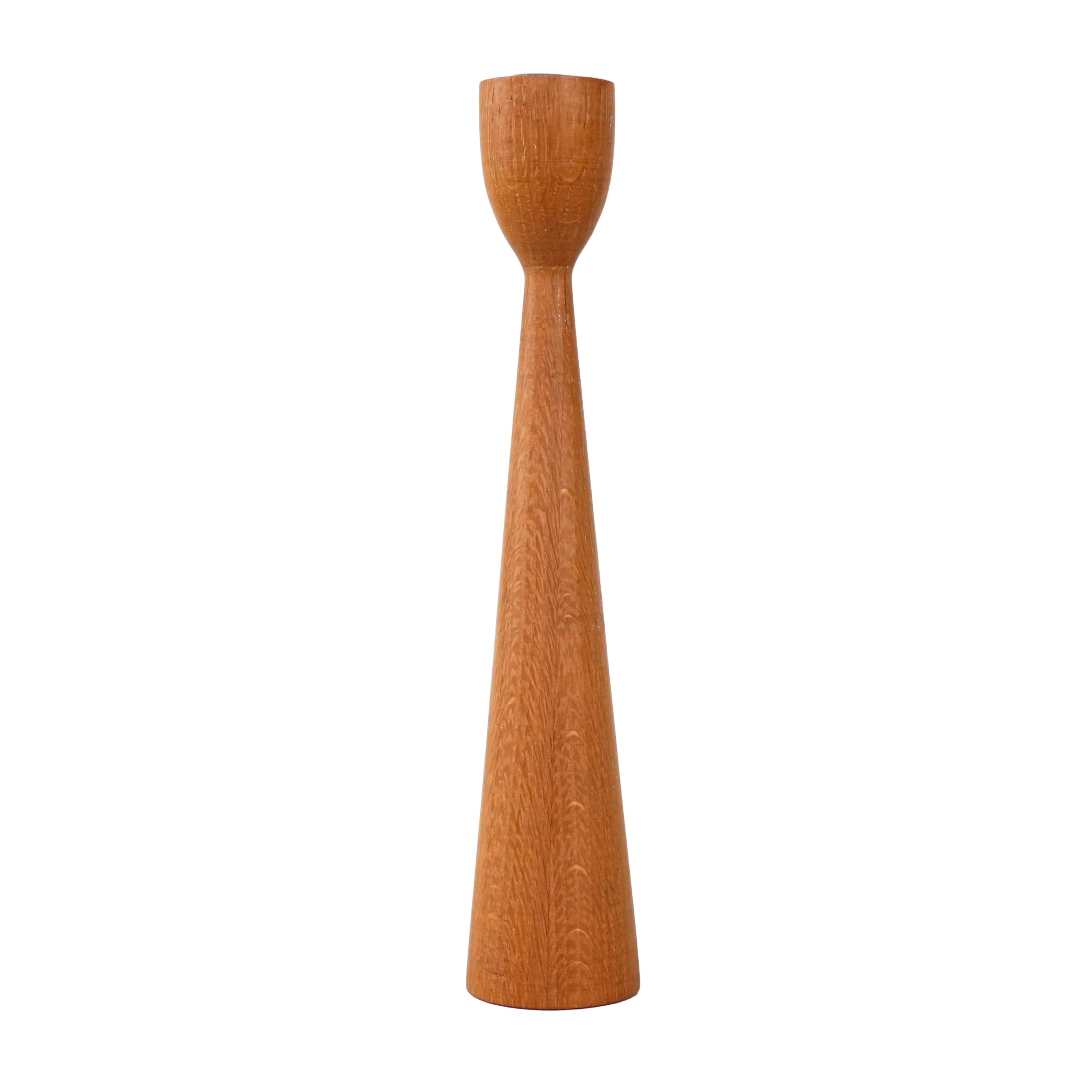 Portacandele in teak degli anni '60