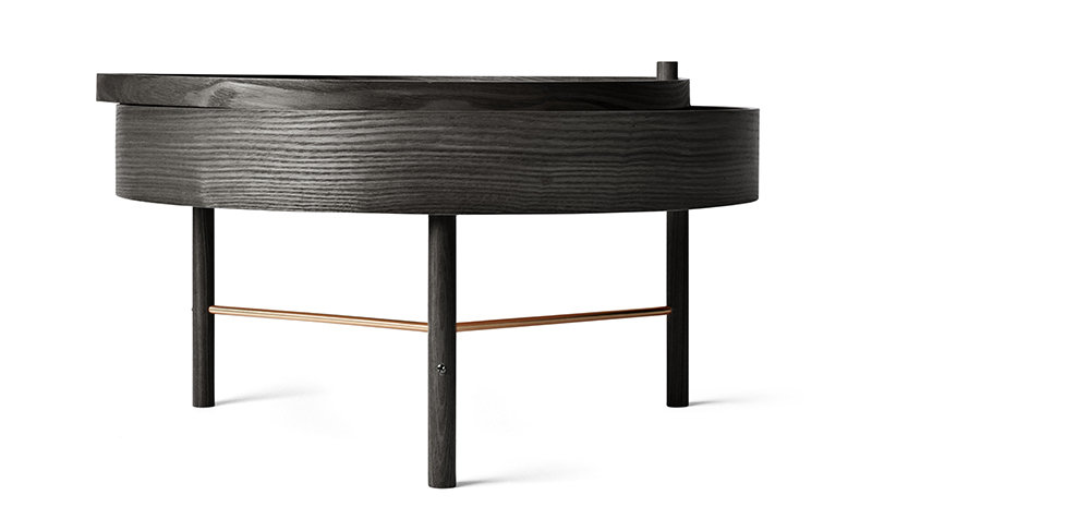 Turning Coffee Table Schwarz