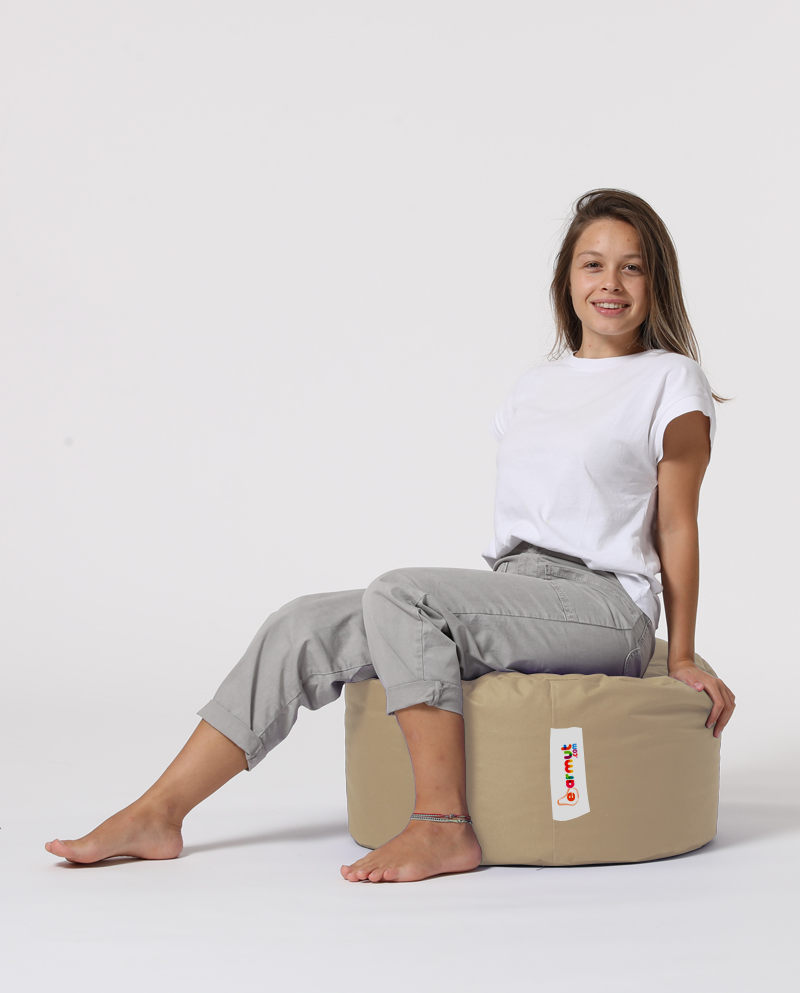 Runder Garten Sitzsack Nerz