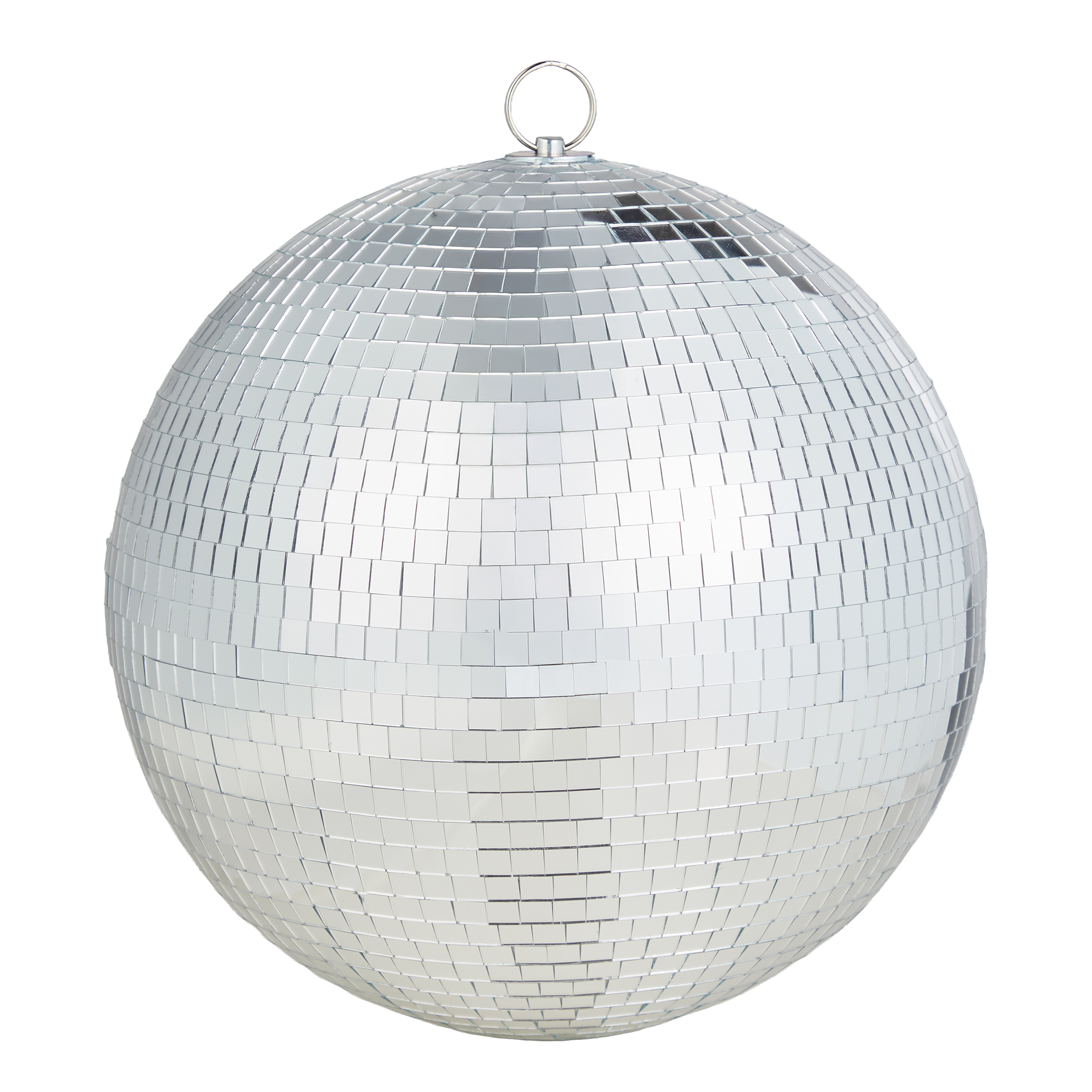 Decorative Ball DISCO Glass Plastic Silver 28 cm
