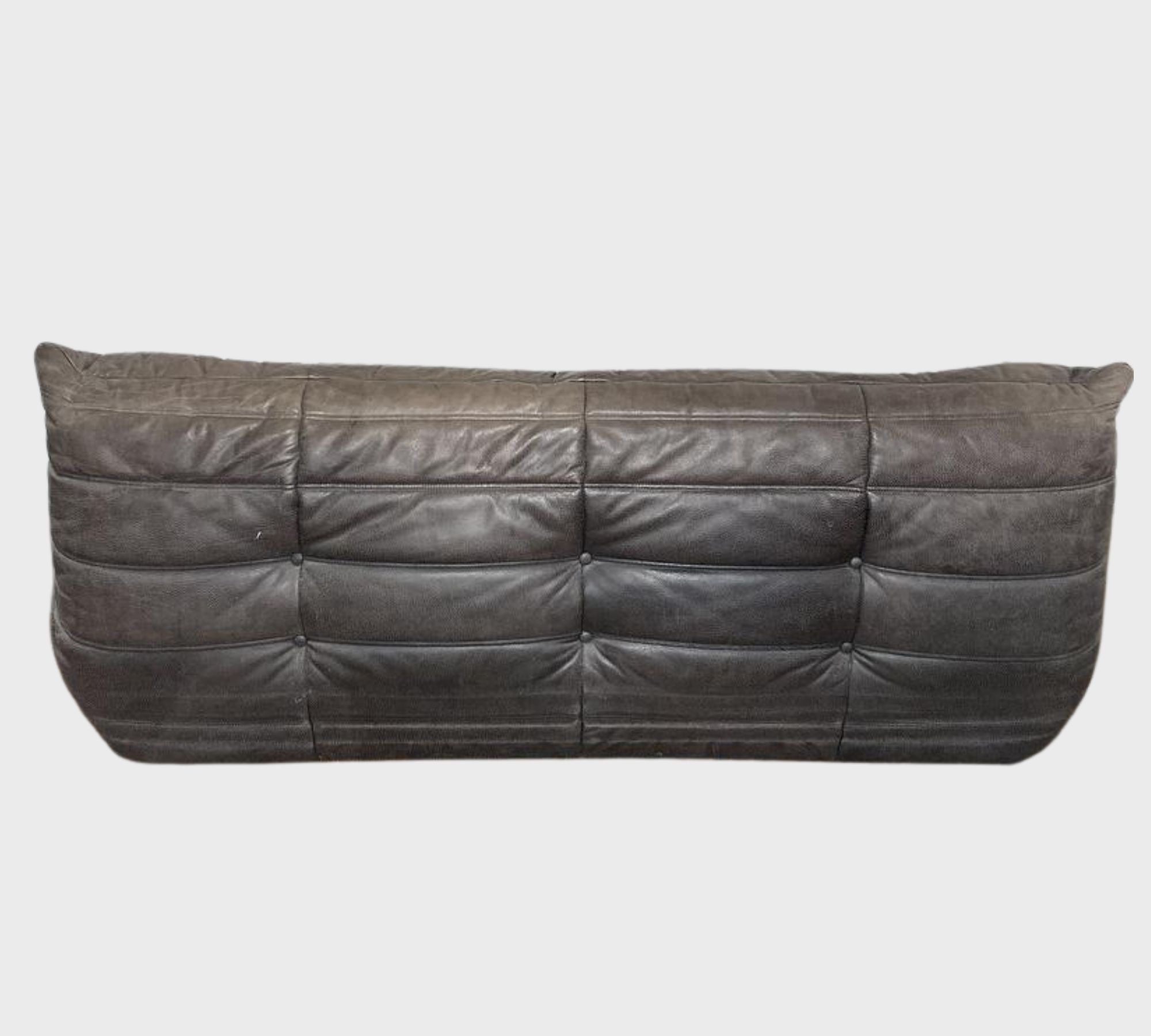 Togo Sofa 3-Sitzer Leder Schwarz