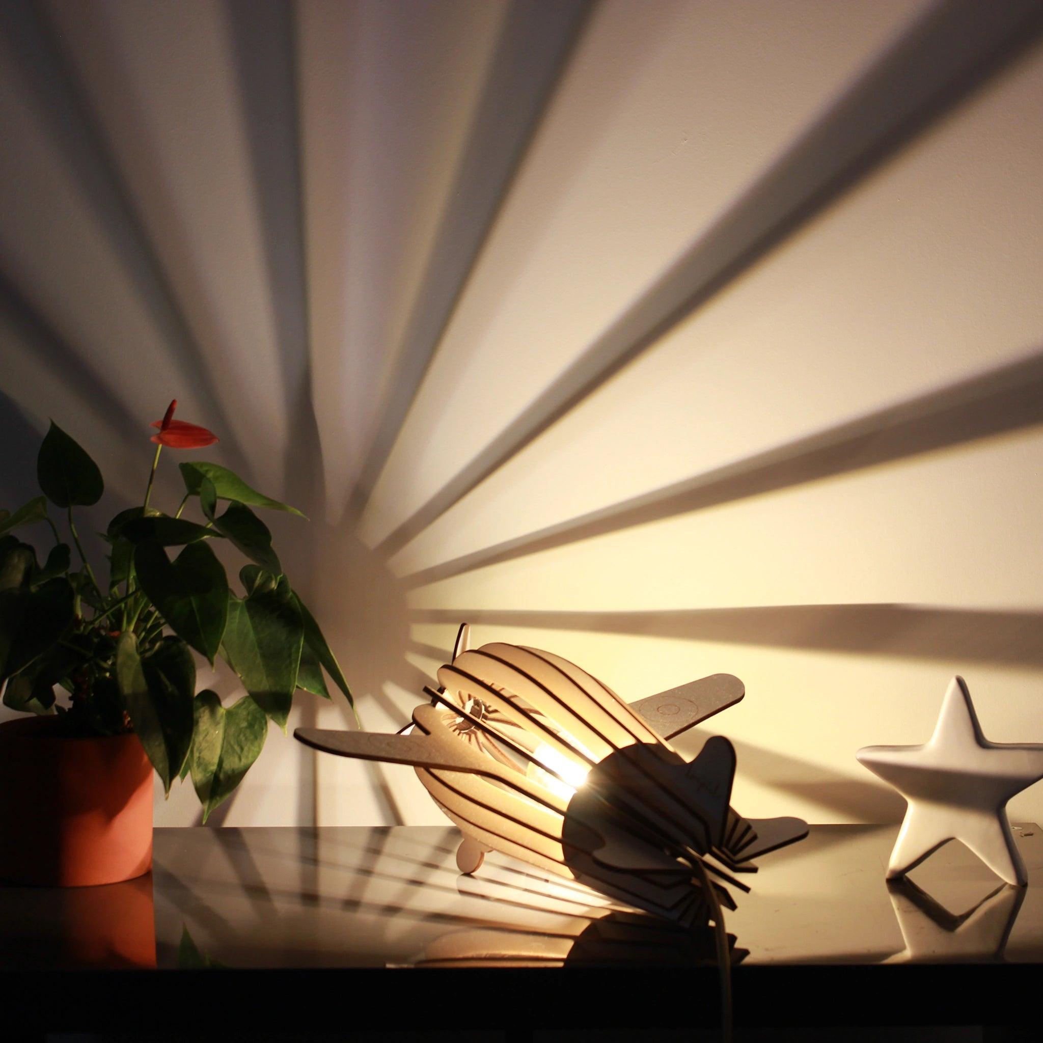 Antoine Baladeuse Desk lamp Airplane Wood