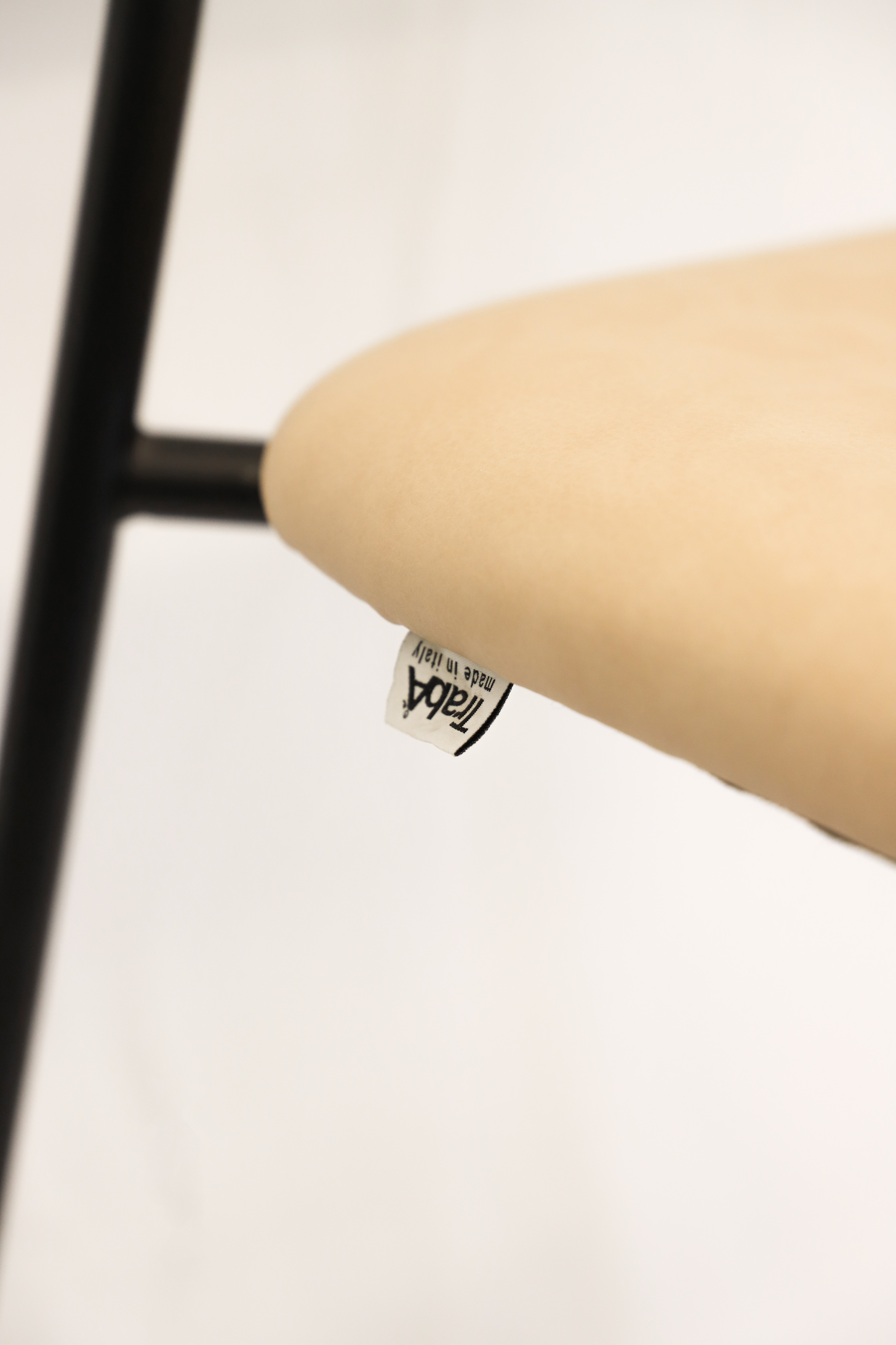 Marlen Sgabello da bar Ecopelle Metallo Beige