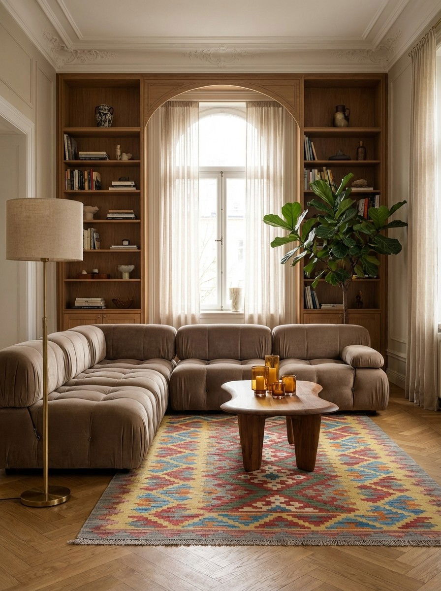 Kelim Gashgai Wolle Mehrfarbig