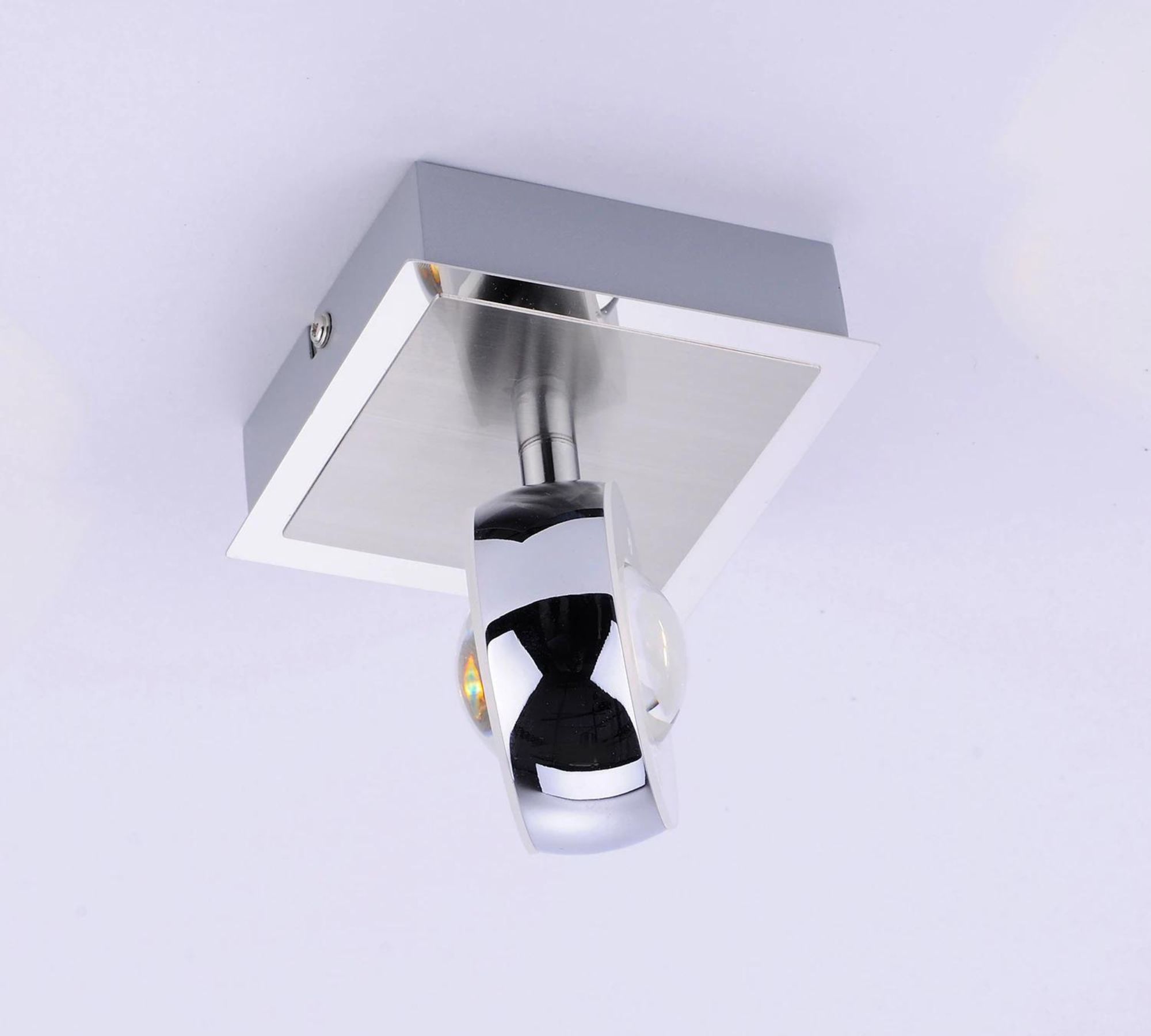 LED wall light 2-flame acrylic glass metal