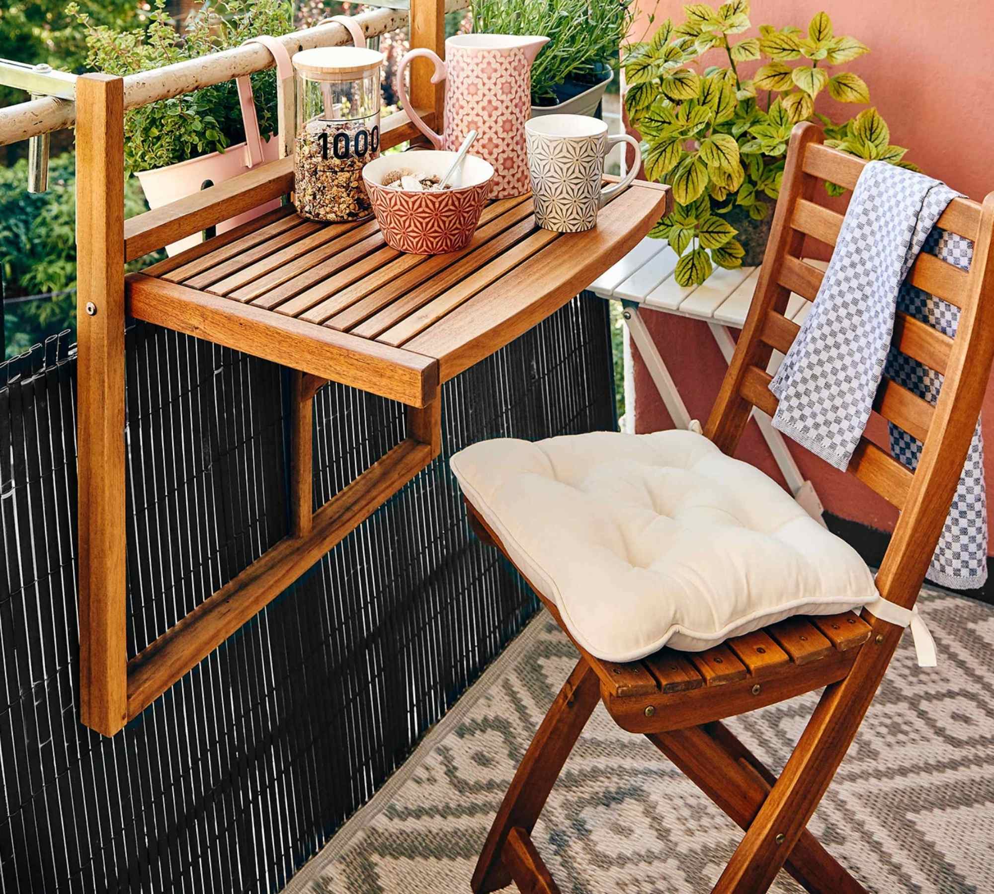 Gartenstuhl Akazienholz Teilmassiv Braun